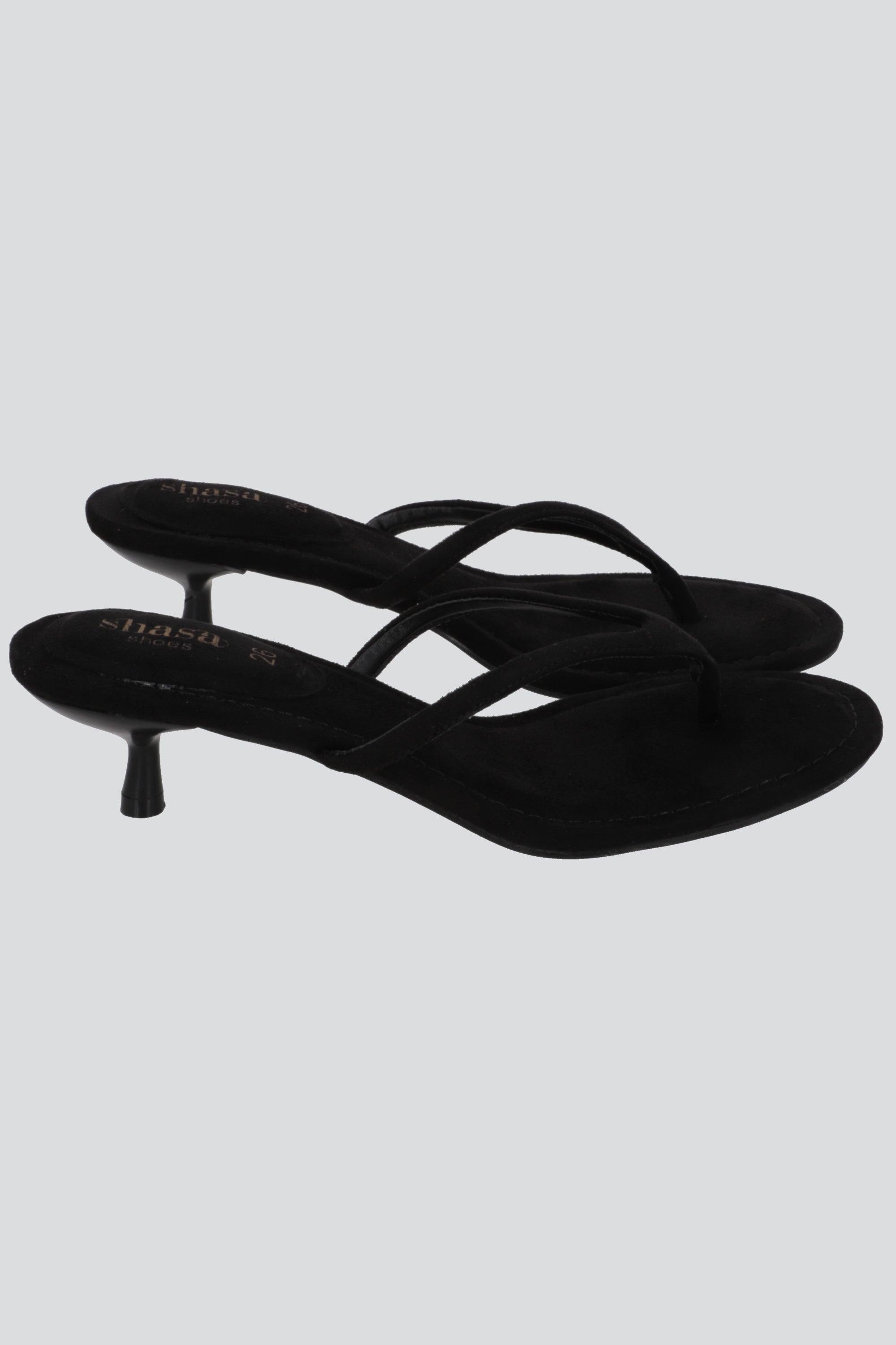 Tacon pata de gallo suede NEGRO