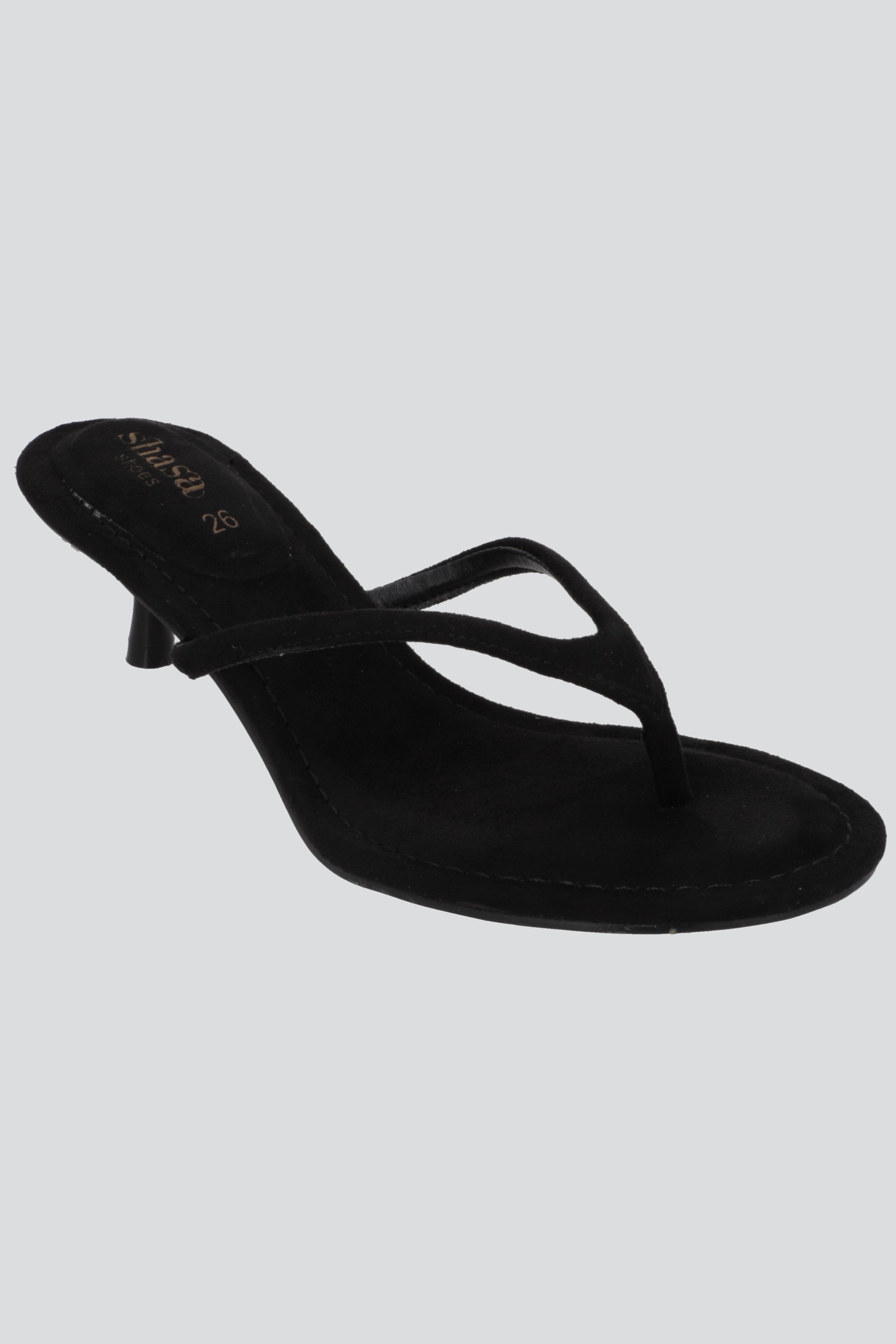Tacon pata de gallo suede NEGRO