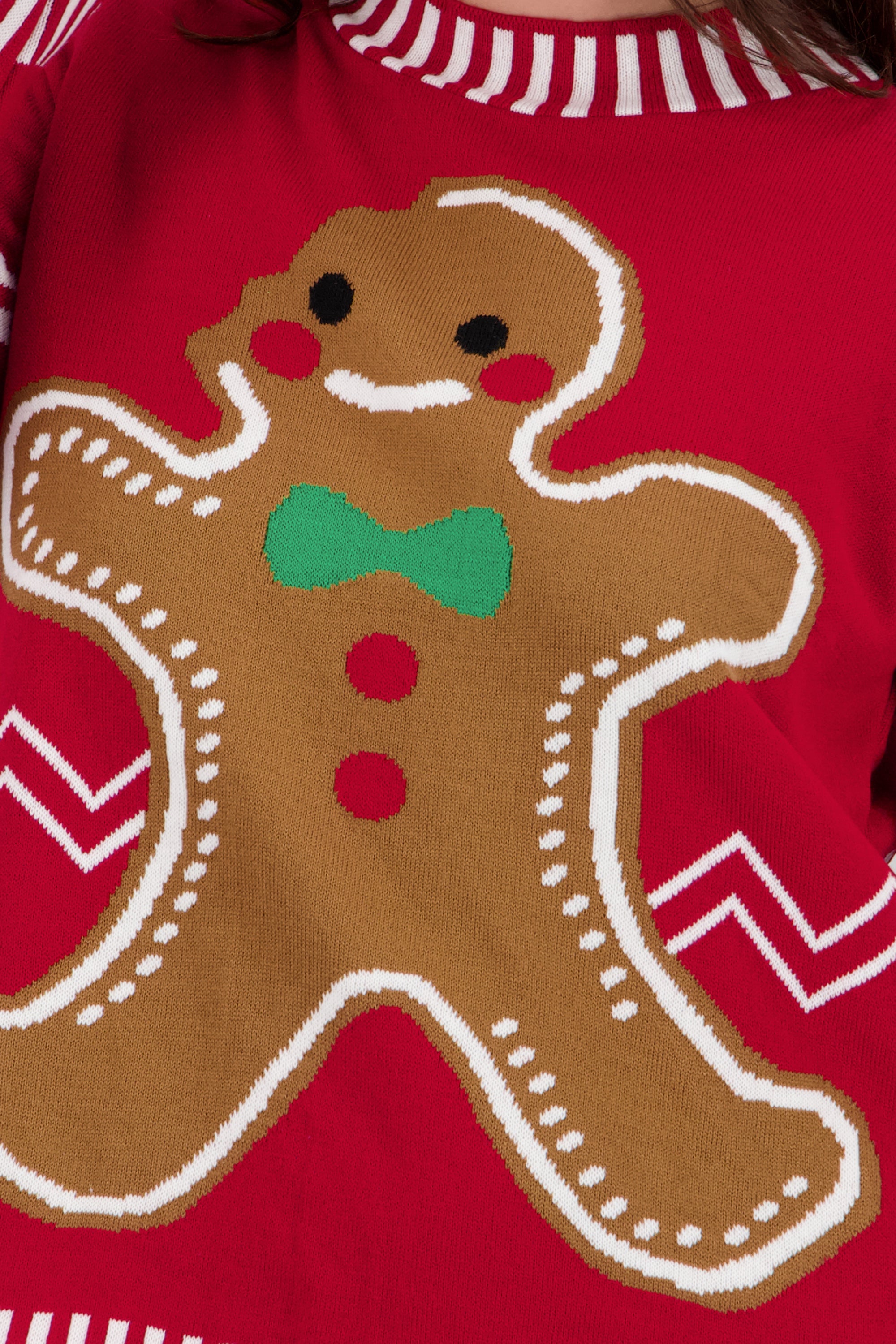 Sueter navideño gengibre gigante ROJO COMBO