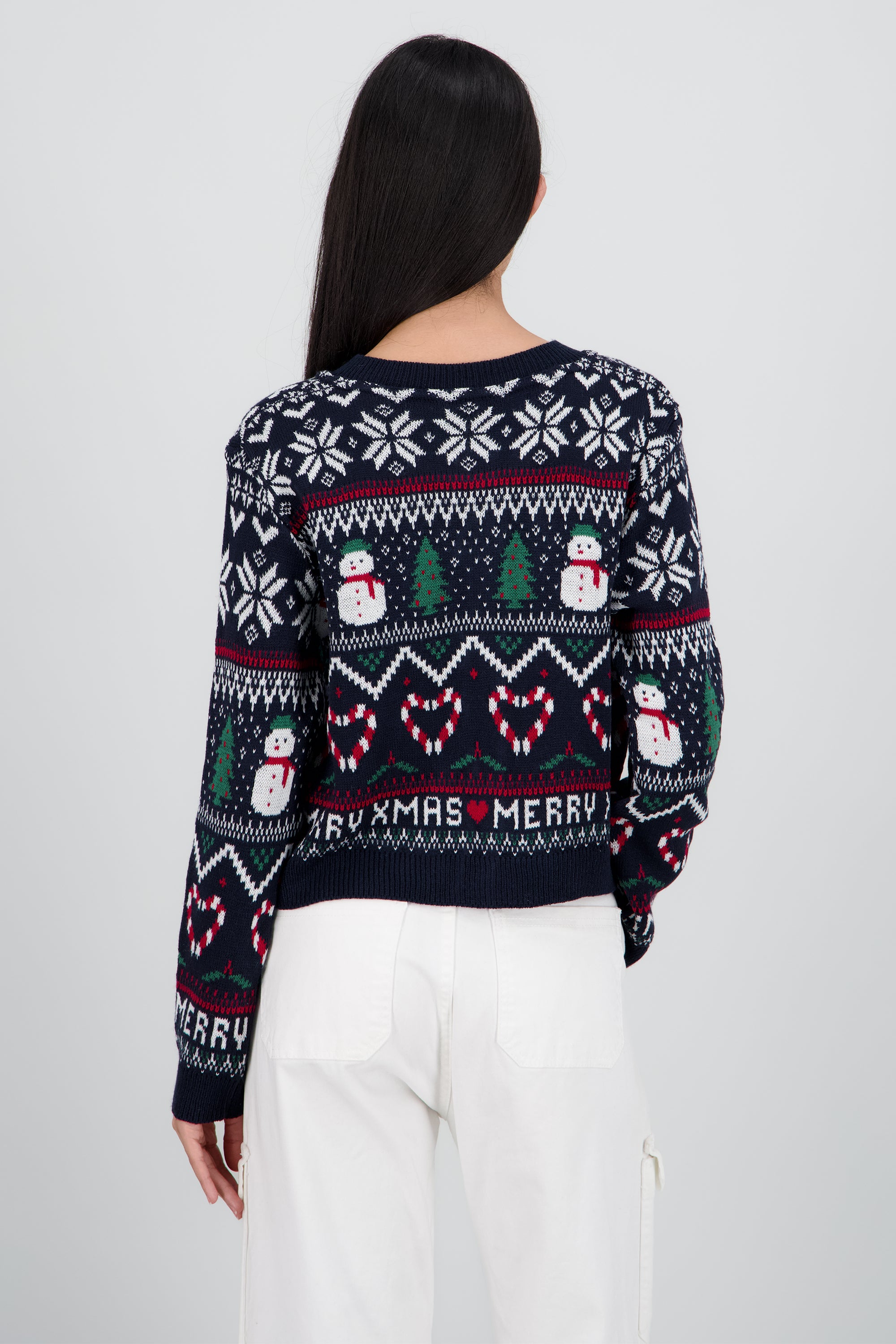 Cardigan muñeco nieve MARINO COMBO