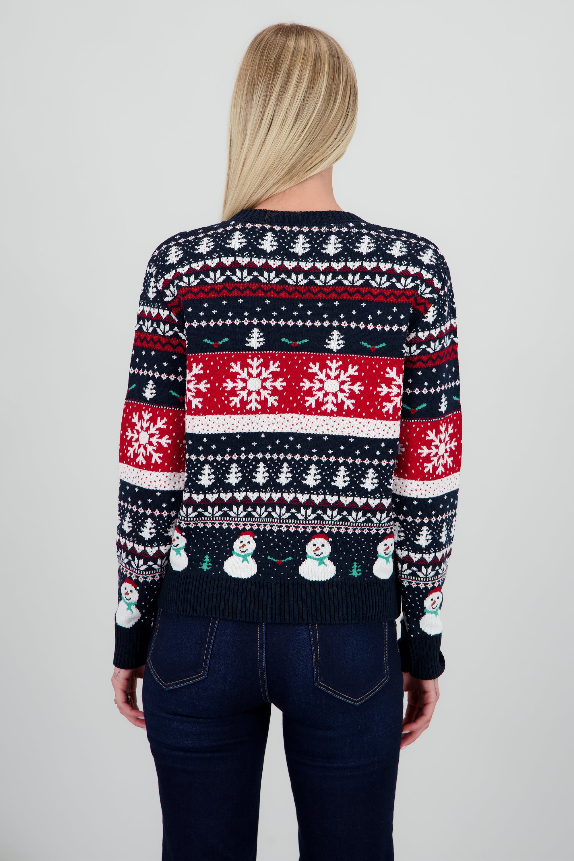 Sueter dibujos navideños MARINO COMBO