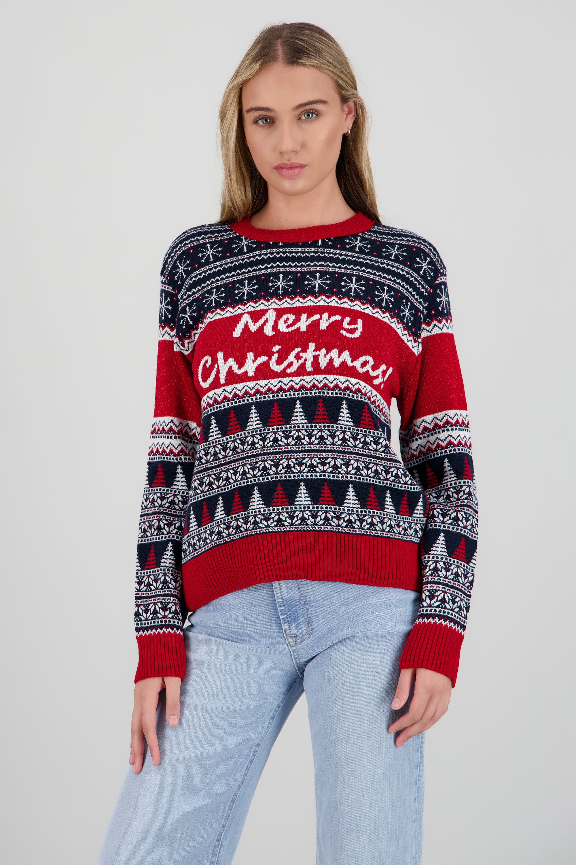 Sueter merry christmas ROJO COMBO