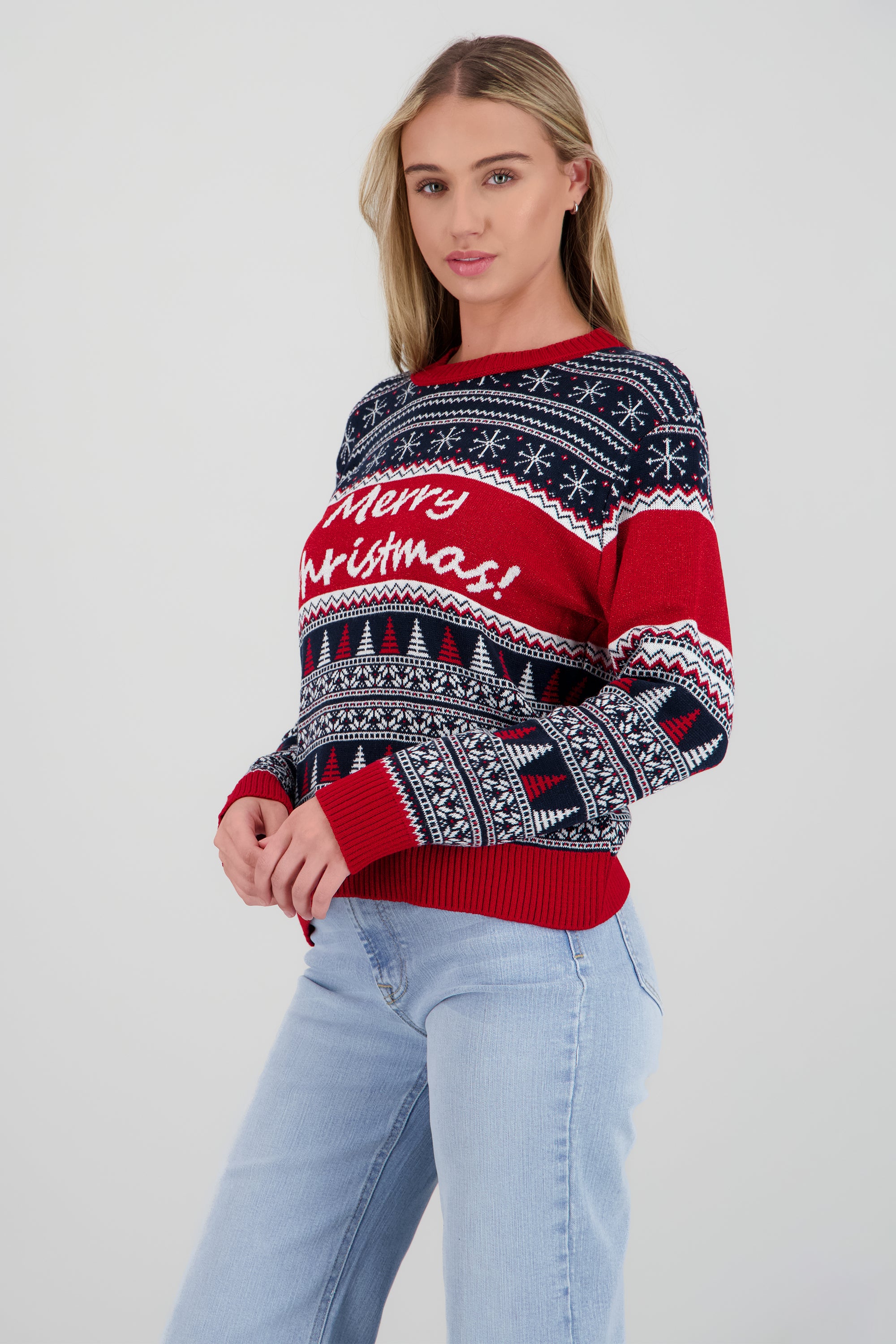 Sueter merry christmas ROJO COMBO