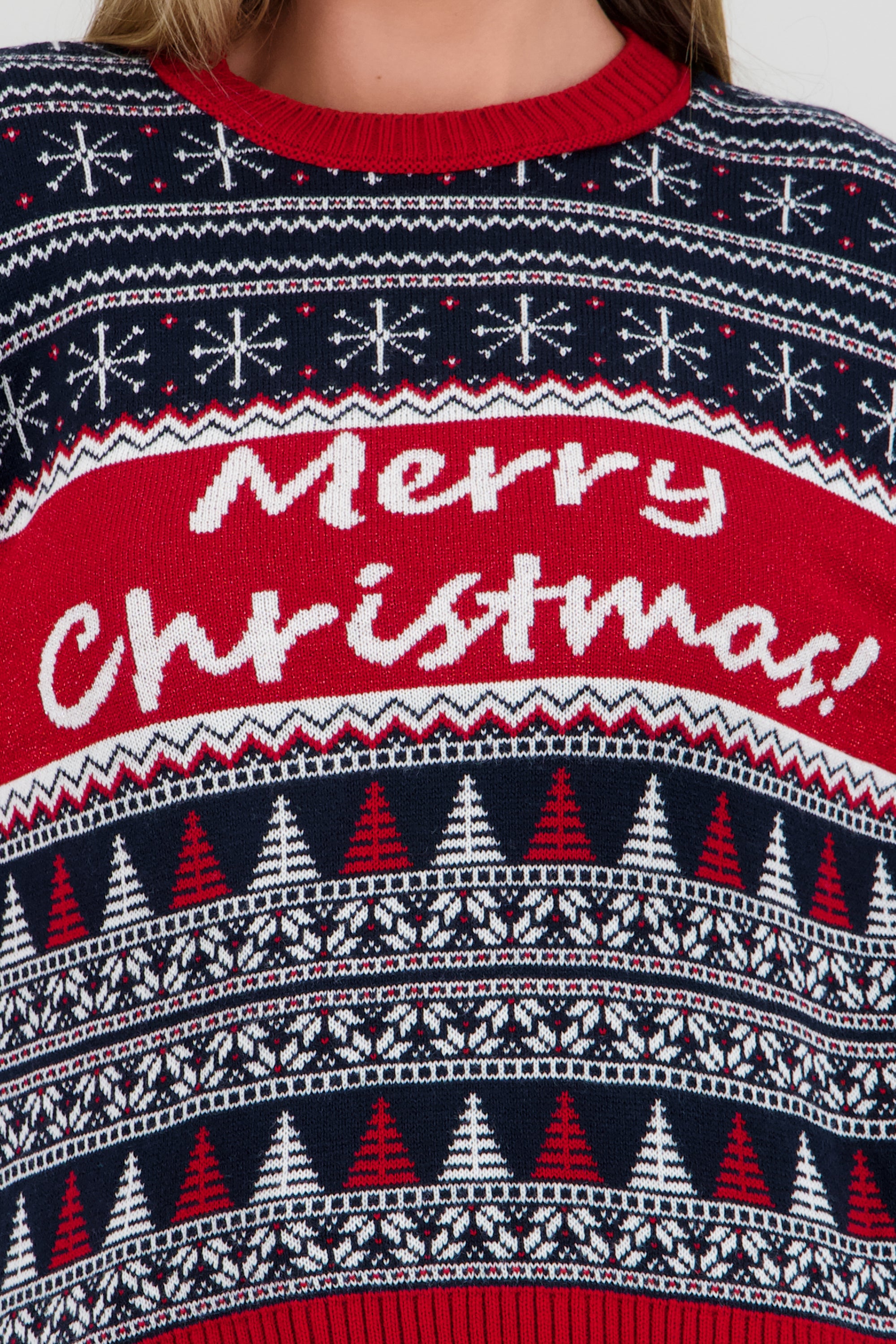 Sueter merry christmas ROJO COMBO