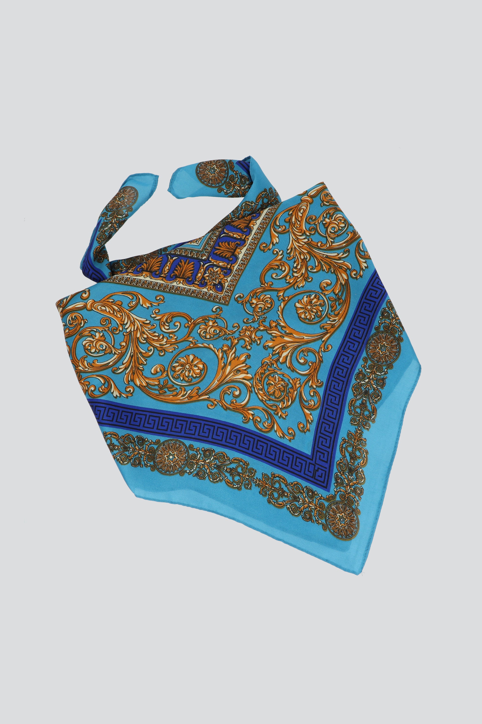 Pañuelo cuadros print AZUL