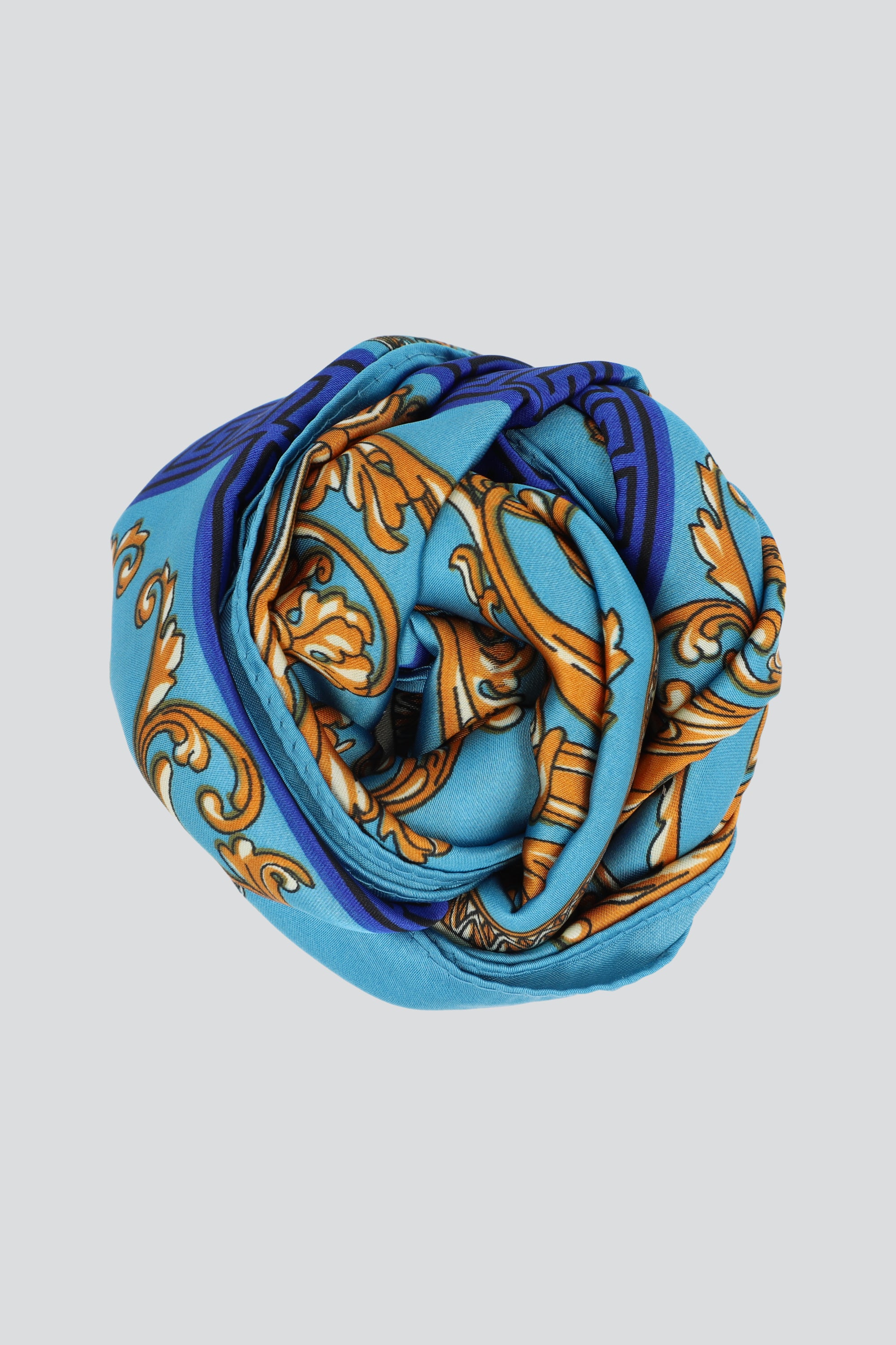 Pañuelo cuadros print AZUL