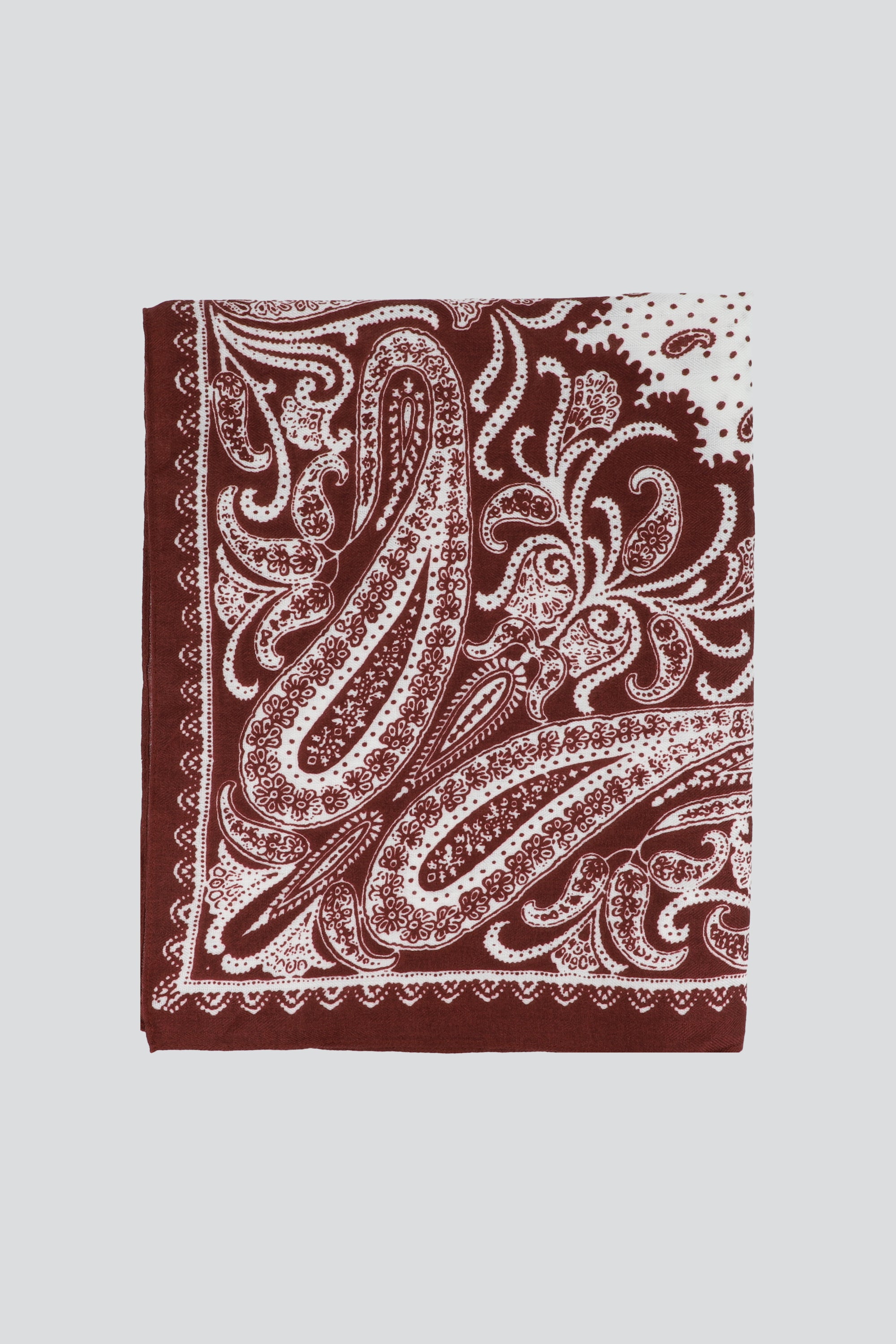 Pañuelo centro rombo VINO