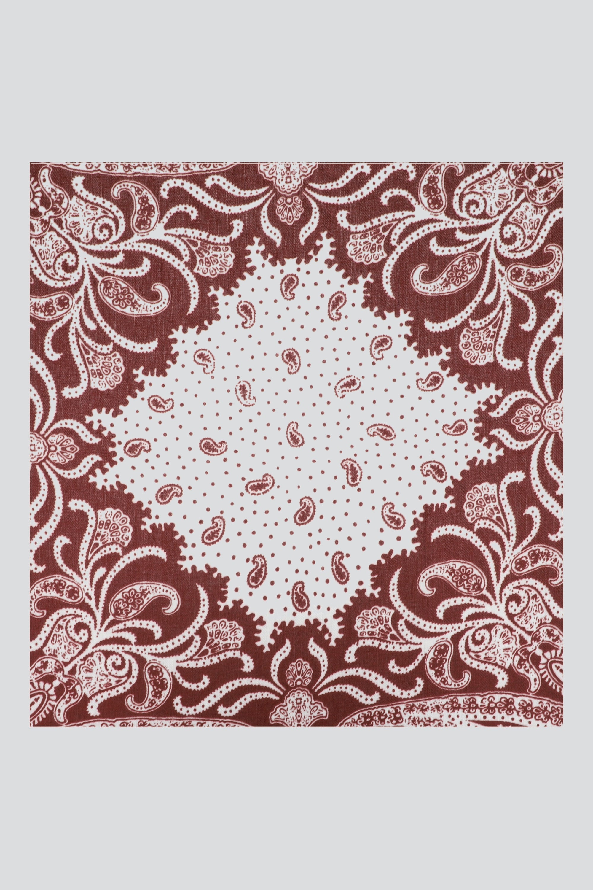 Pañuelo centro rombo VINO