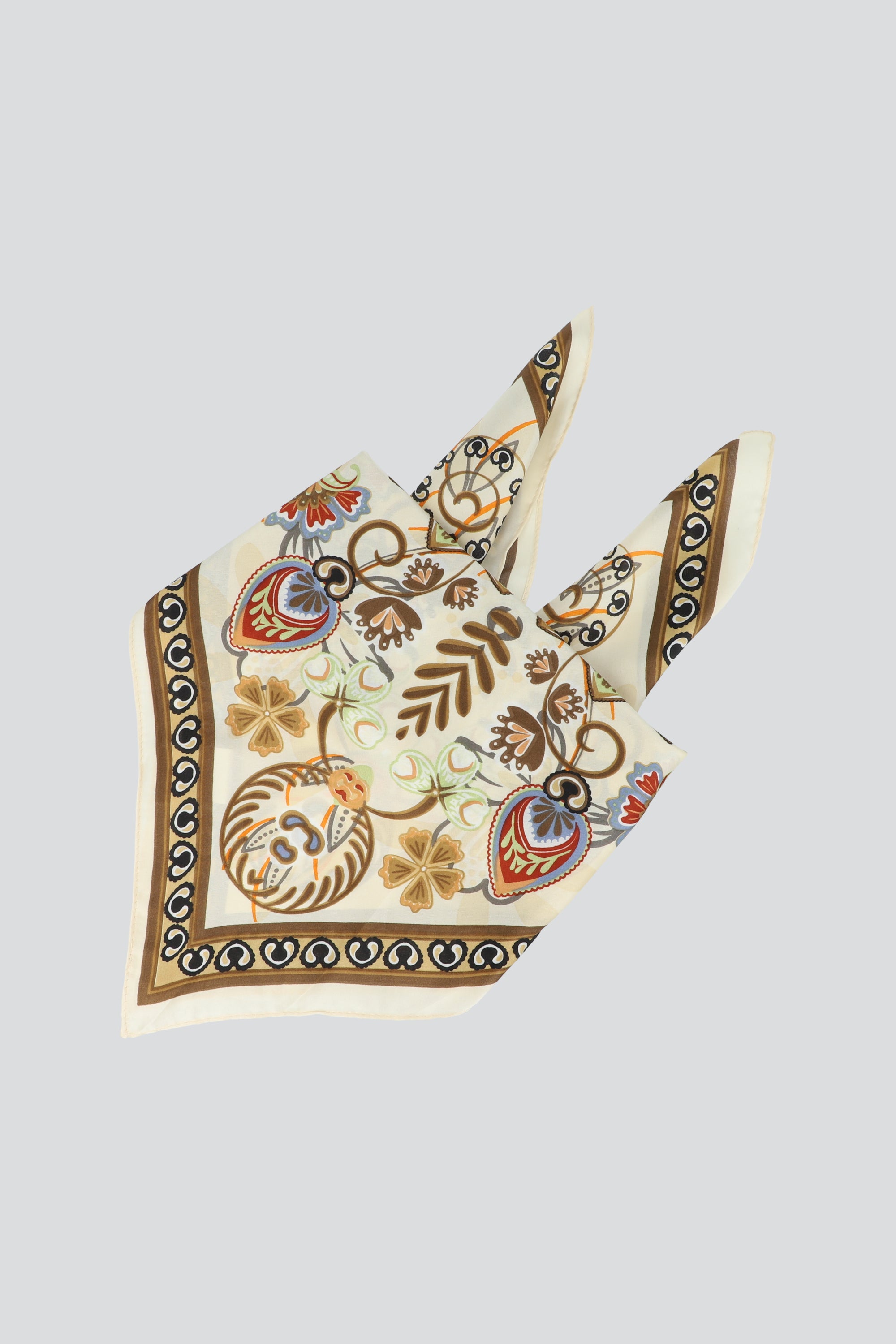 Pañuelo print tribal BEIGE
