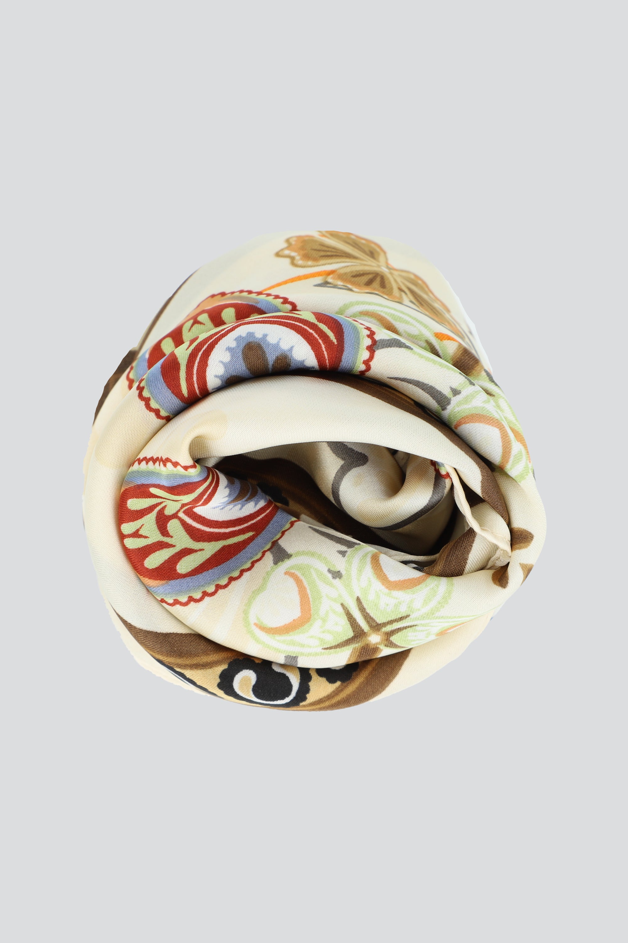 Pañuelo print tribal BEIGE