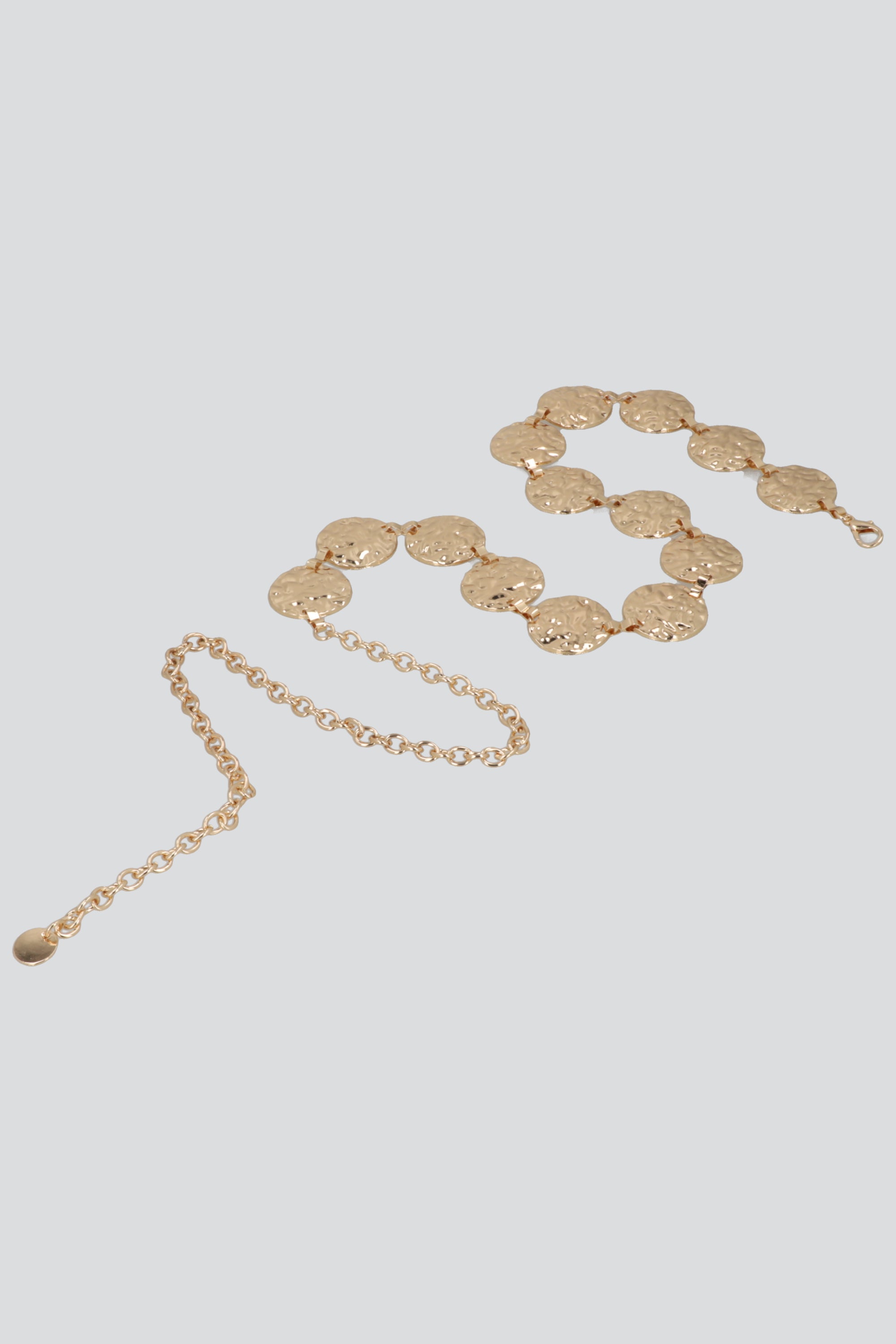 Cinturon circulos martelinados ORO