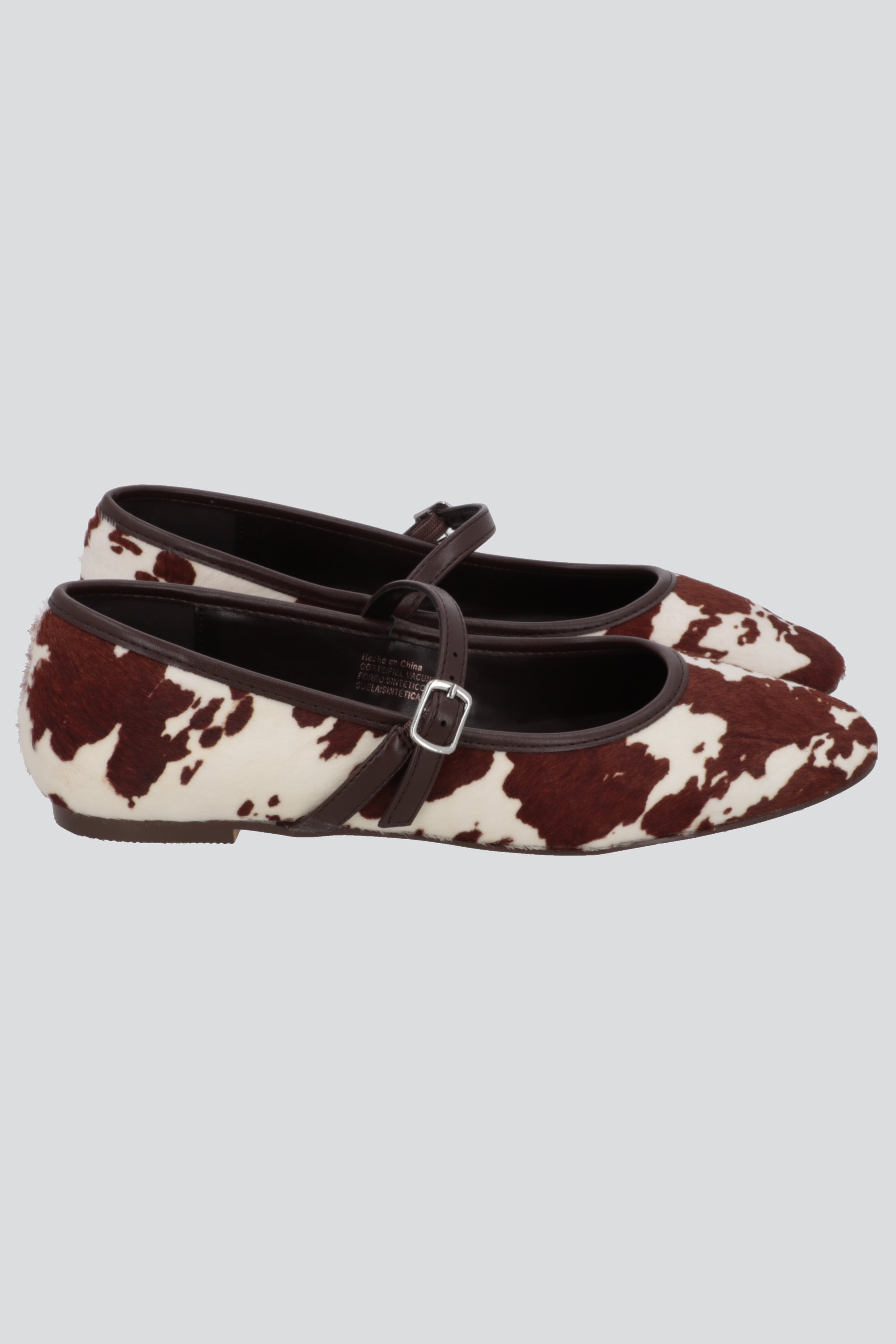 Flat animal print piel CAFE