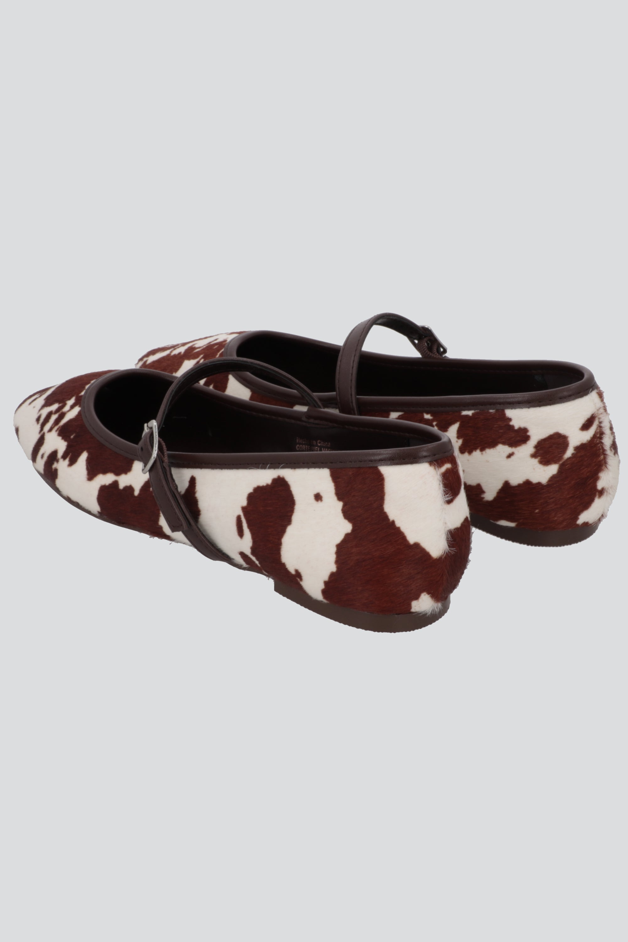 Flat animal print piel CAFE