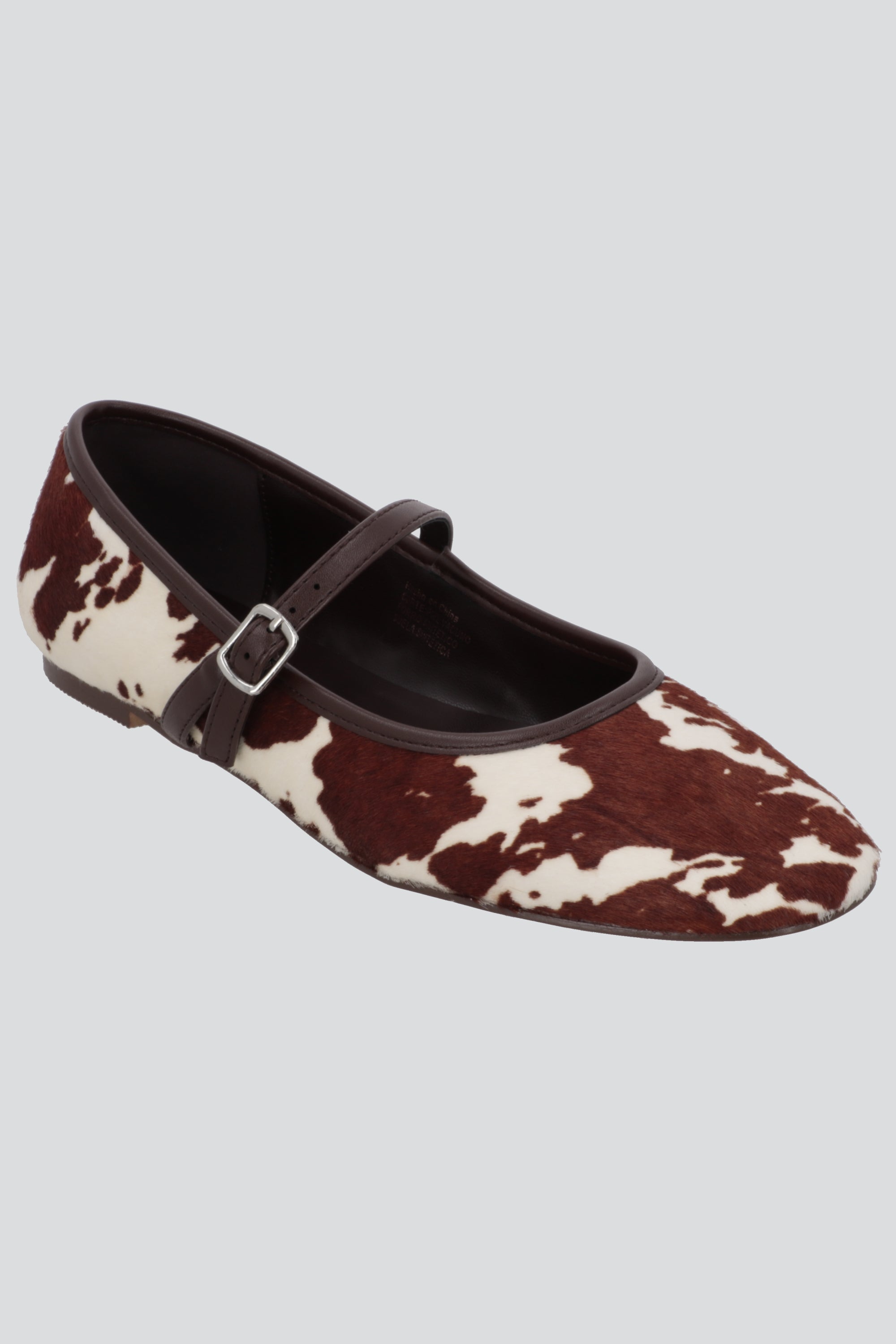 Flat animal print piel CAFE