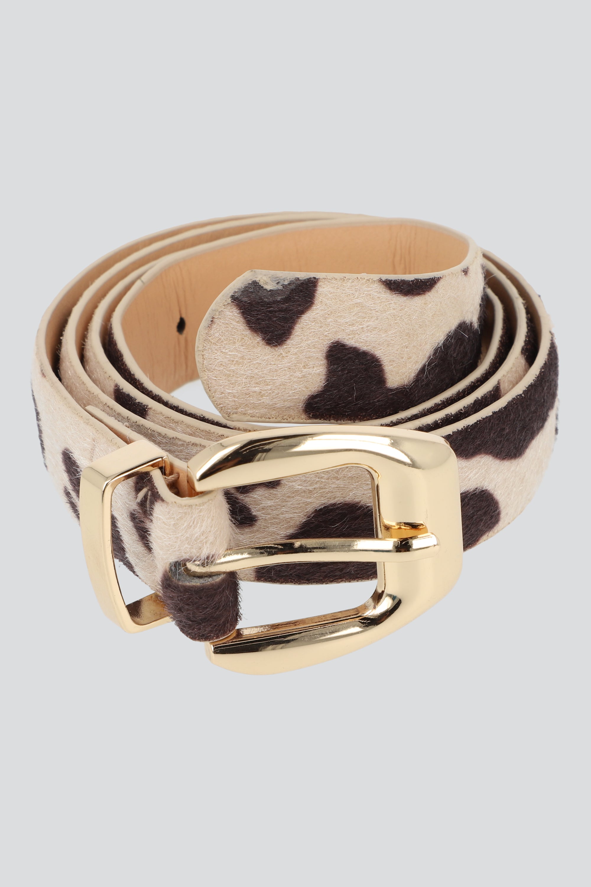 Cinturon cow print CAFE