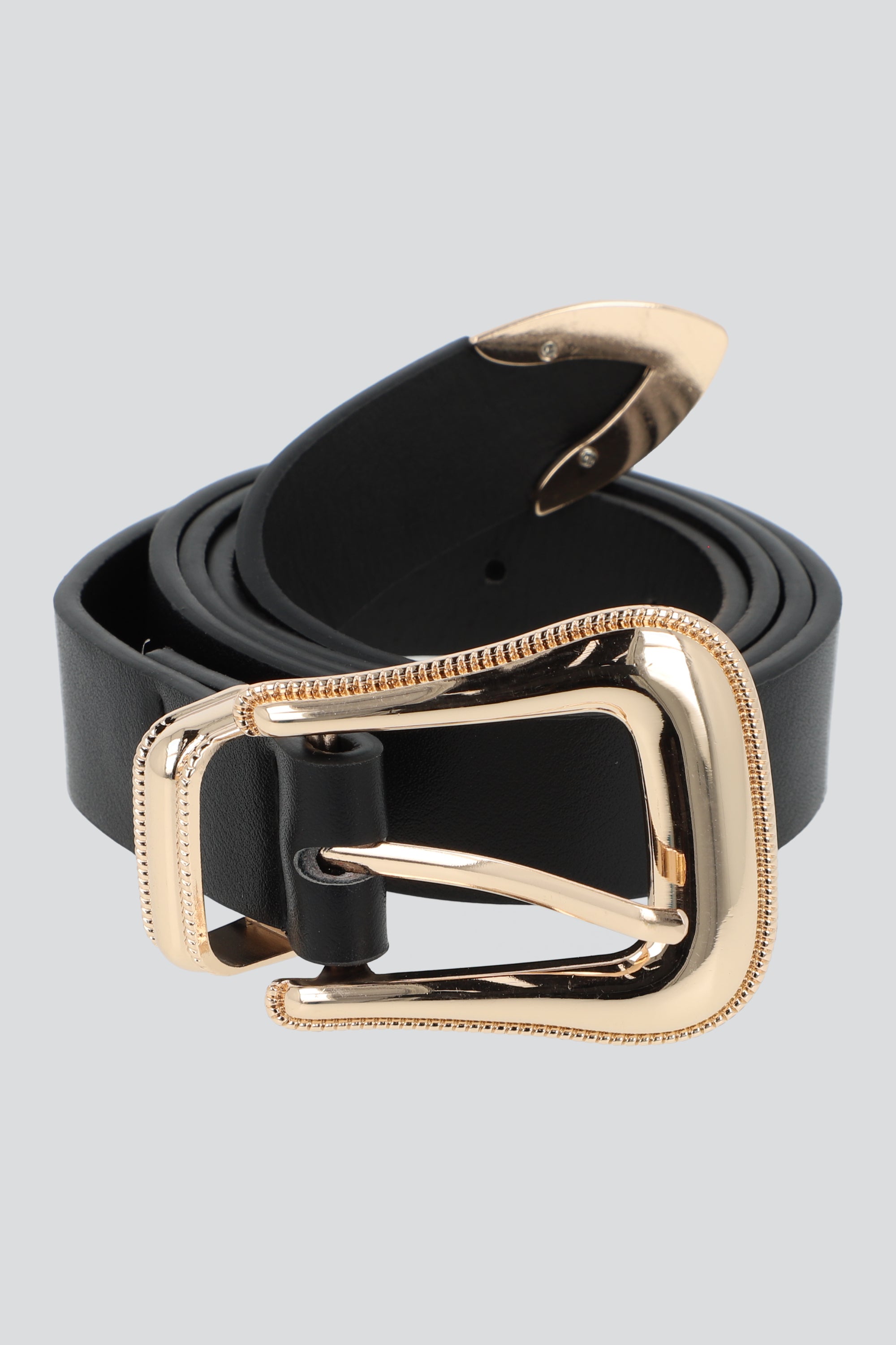 CINTURON HEBILLA VAQUERA SIMPLE NEGRO