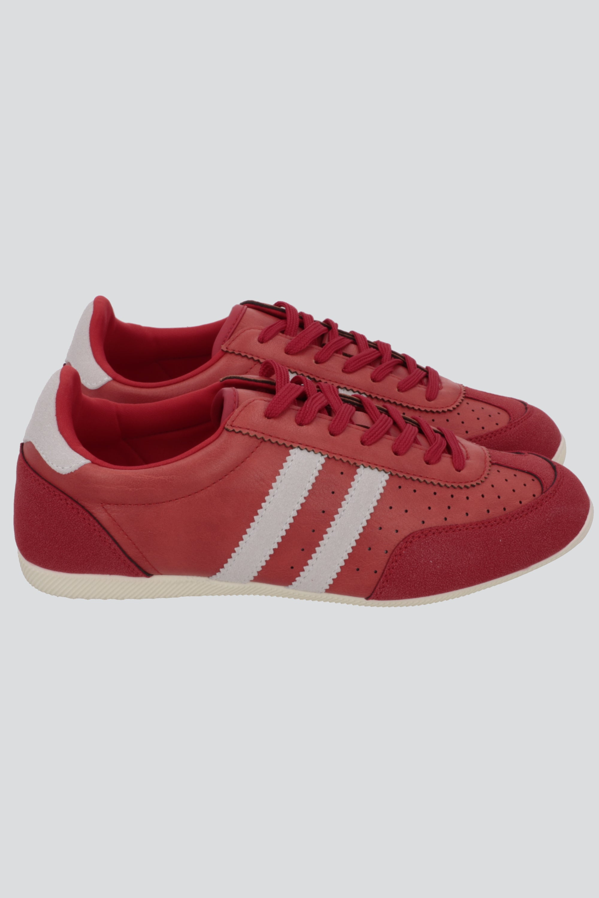 Tenis estilo retro franja ROJO