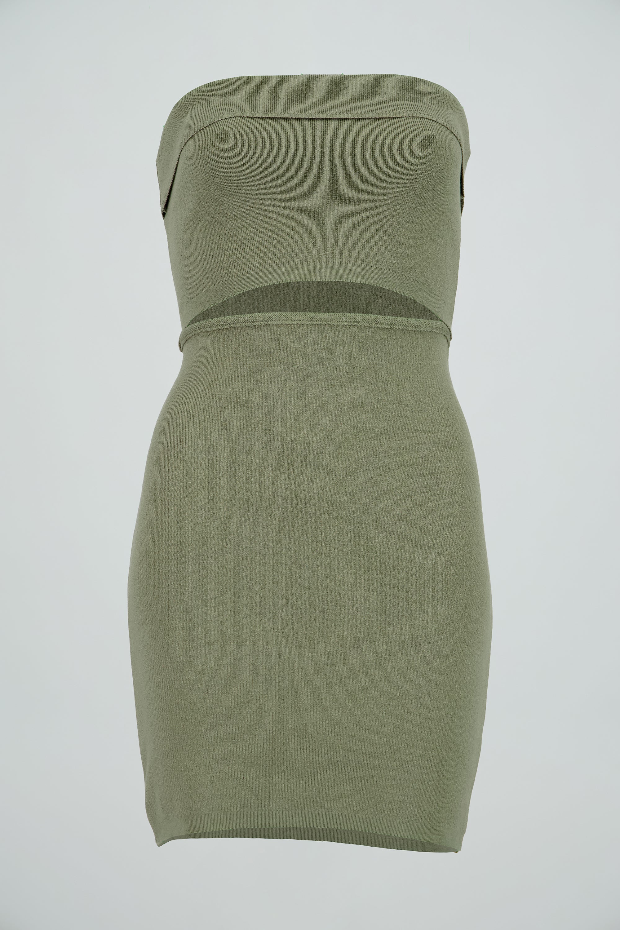 Vestido tejido abertura cintura