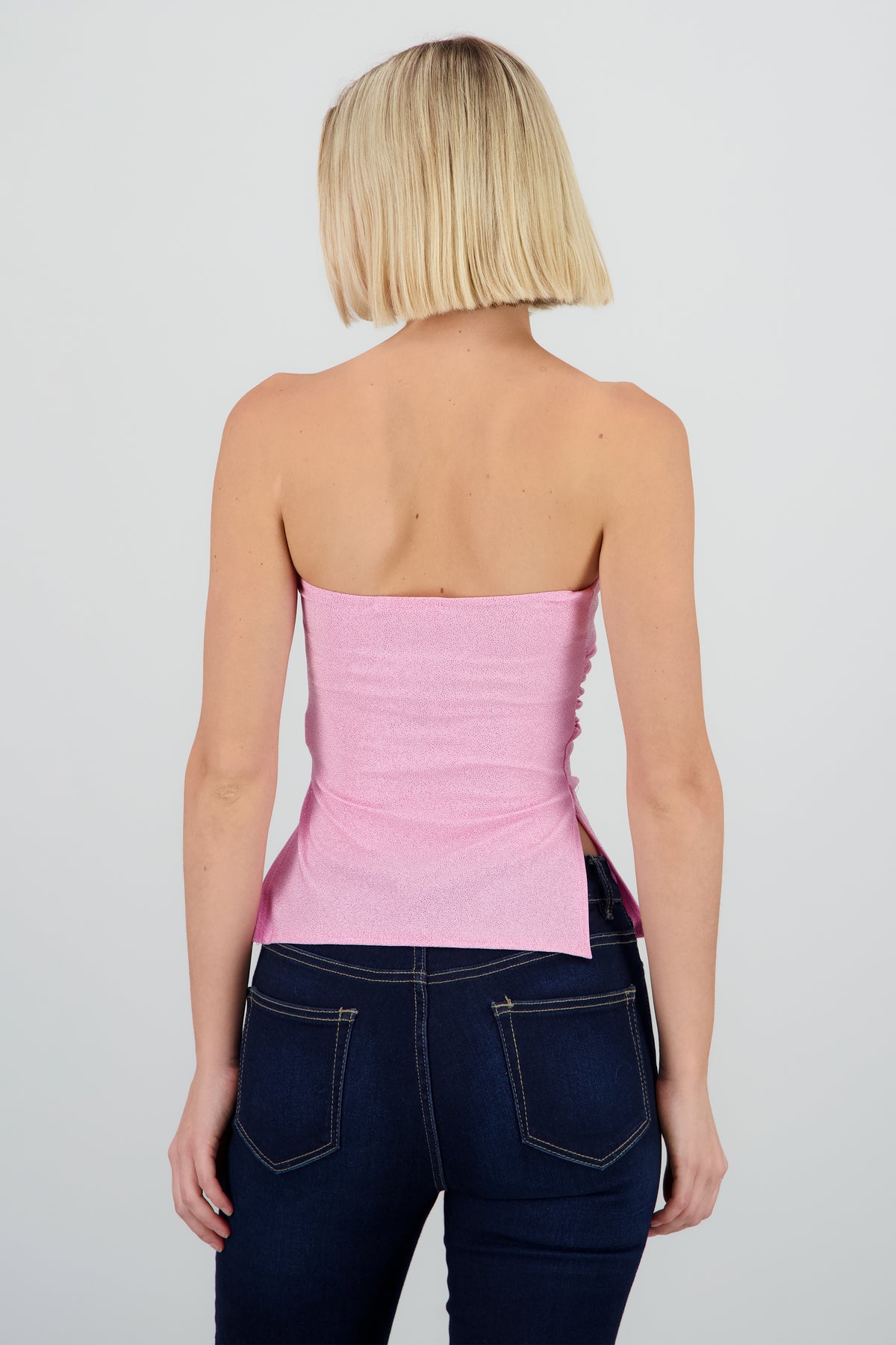 Top bandeau brillos ROSA