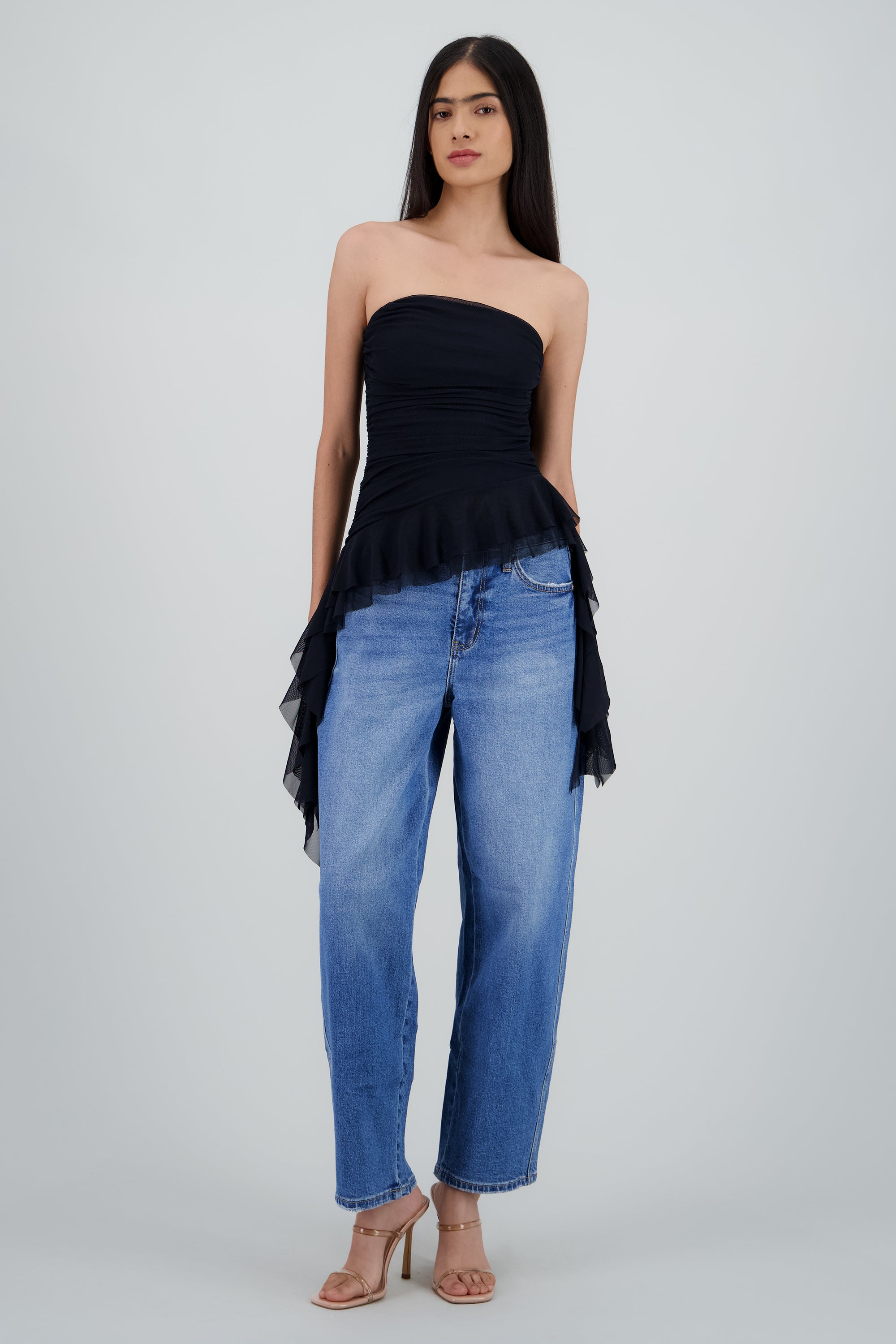 Top strapless drapeado MARINO