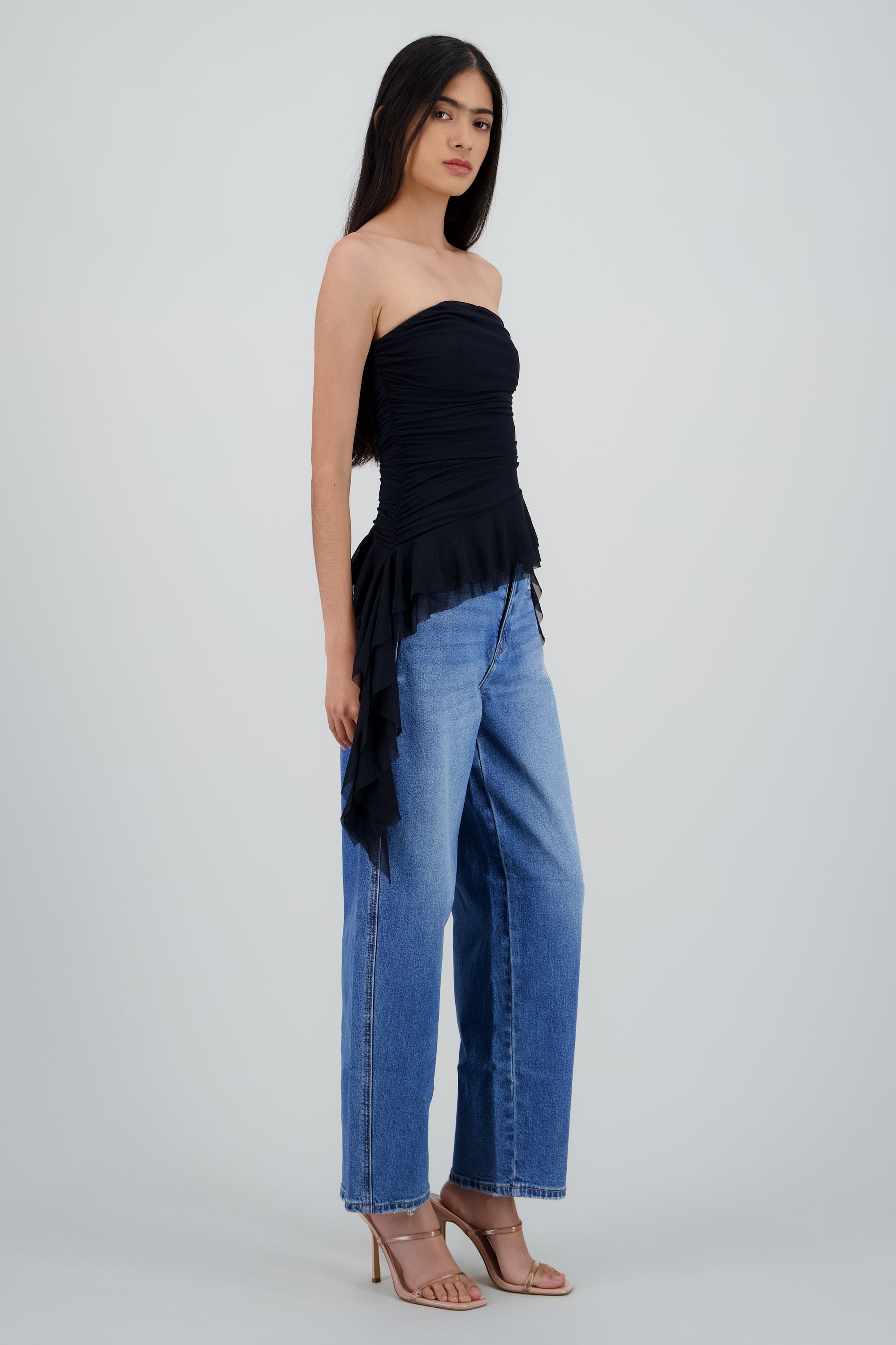 Top strapless drapeado MARINO