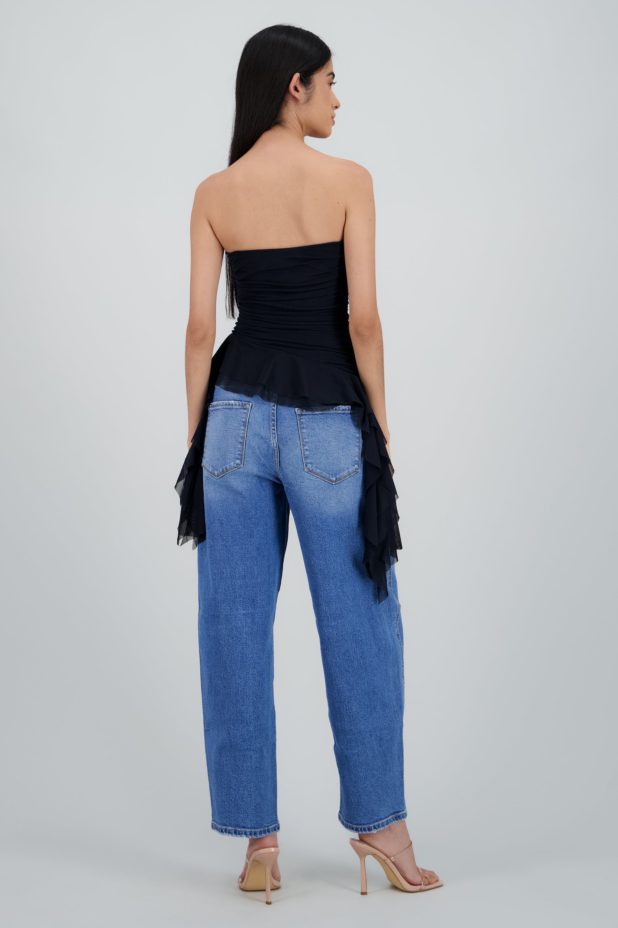 Top strapless drapeado MARINO