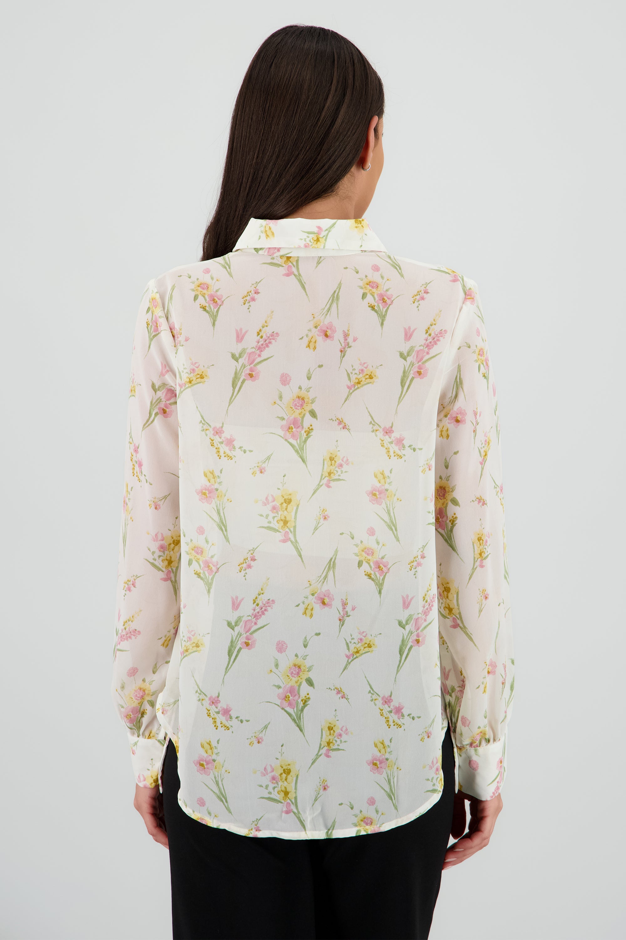 Blusa manga larga BLANCO COMBO