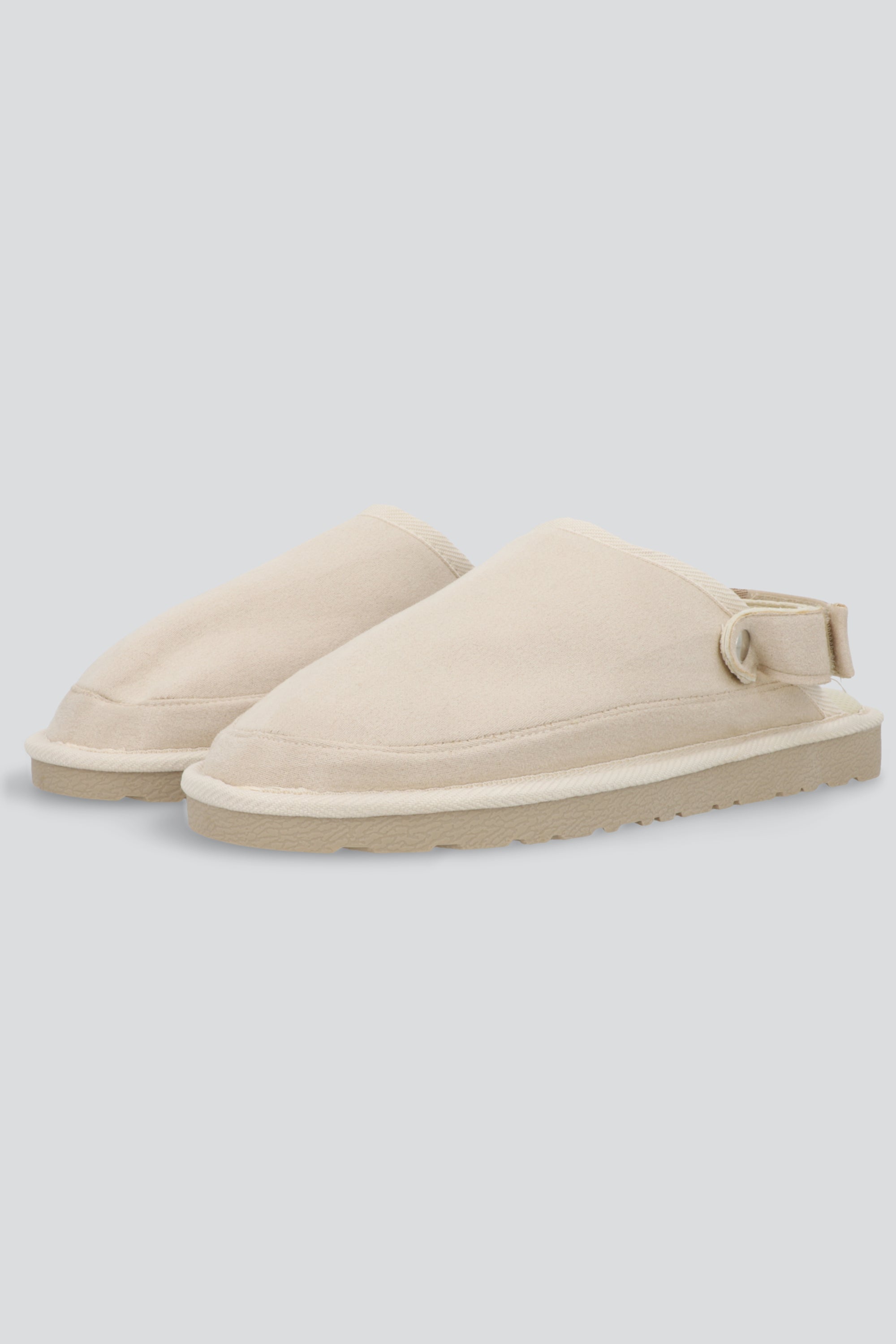 Pantufla destalonada forro sherpa BEIGE