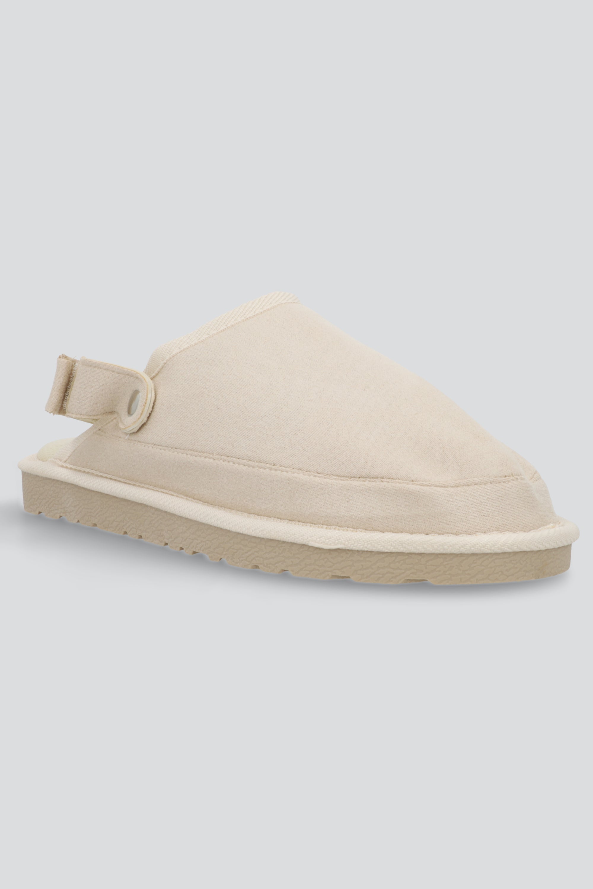 Pantufla destalonada forro sherpa BEIGE