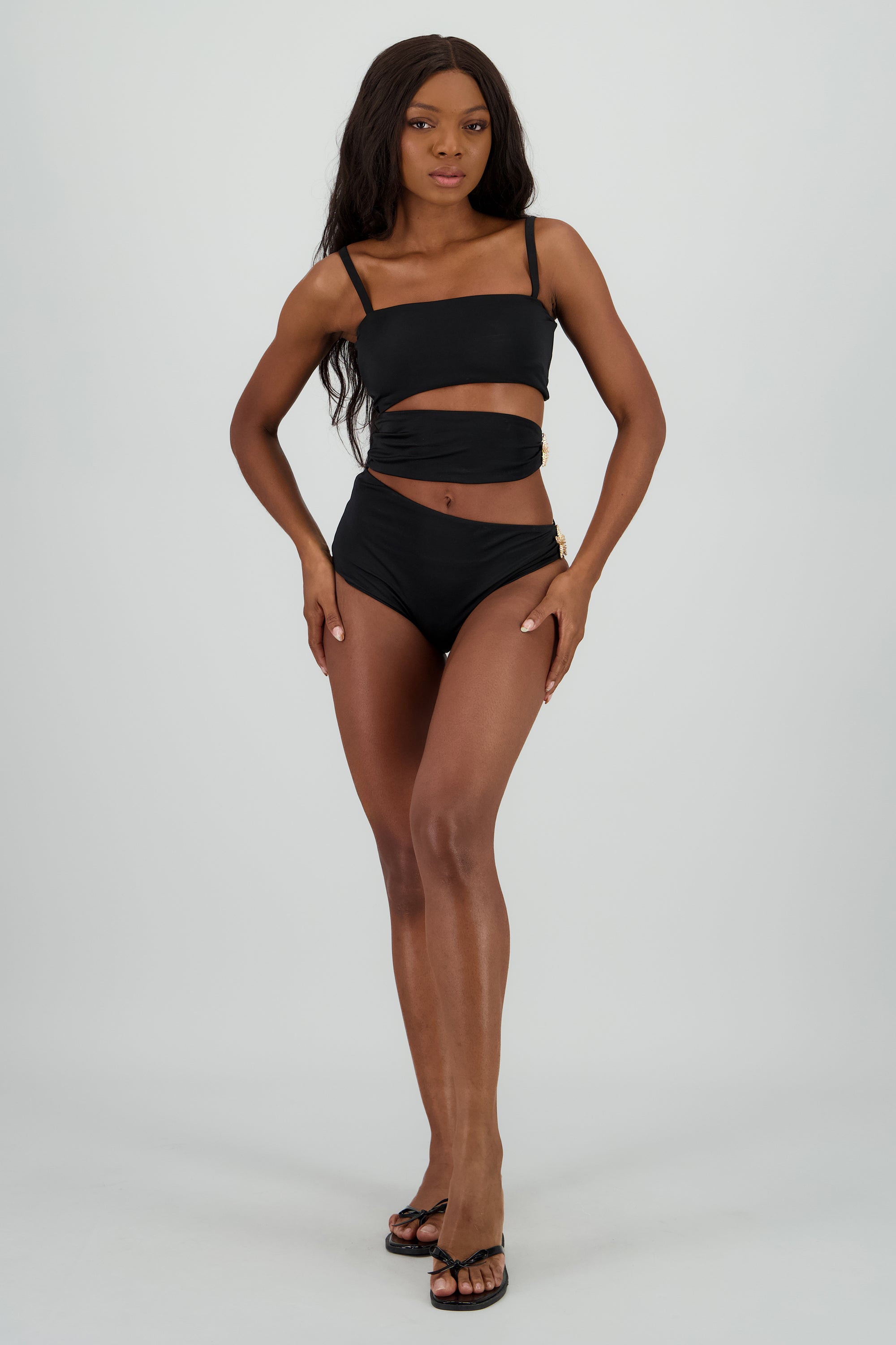 Traje de baño cutcout NEGRO