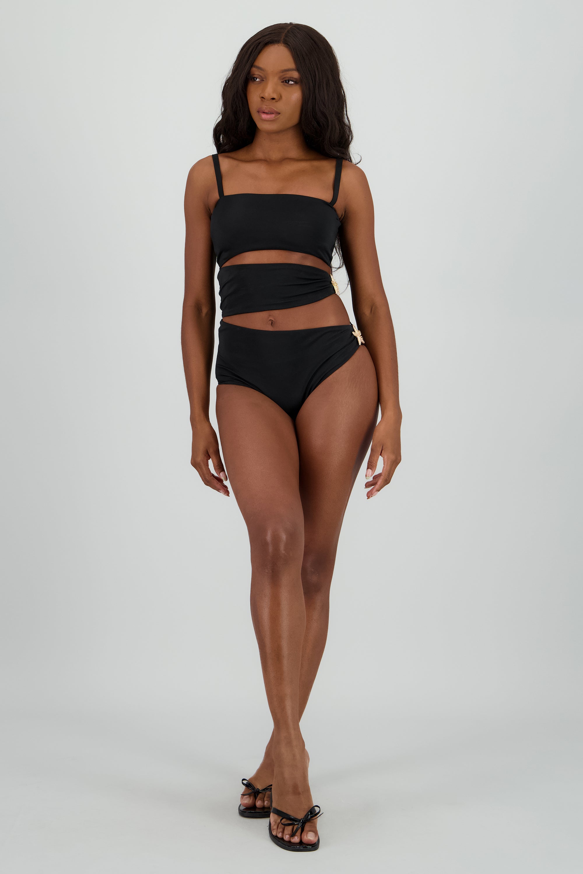 Traje de baño cutcout NEGRO