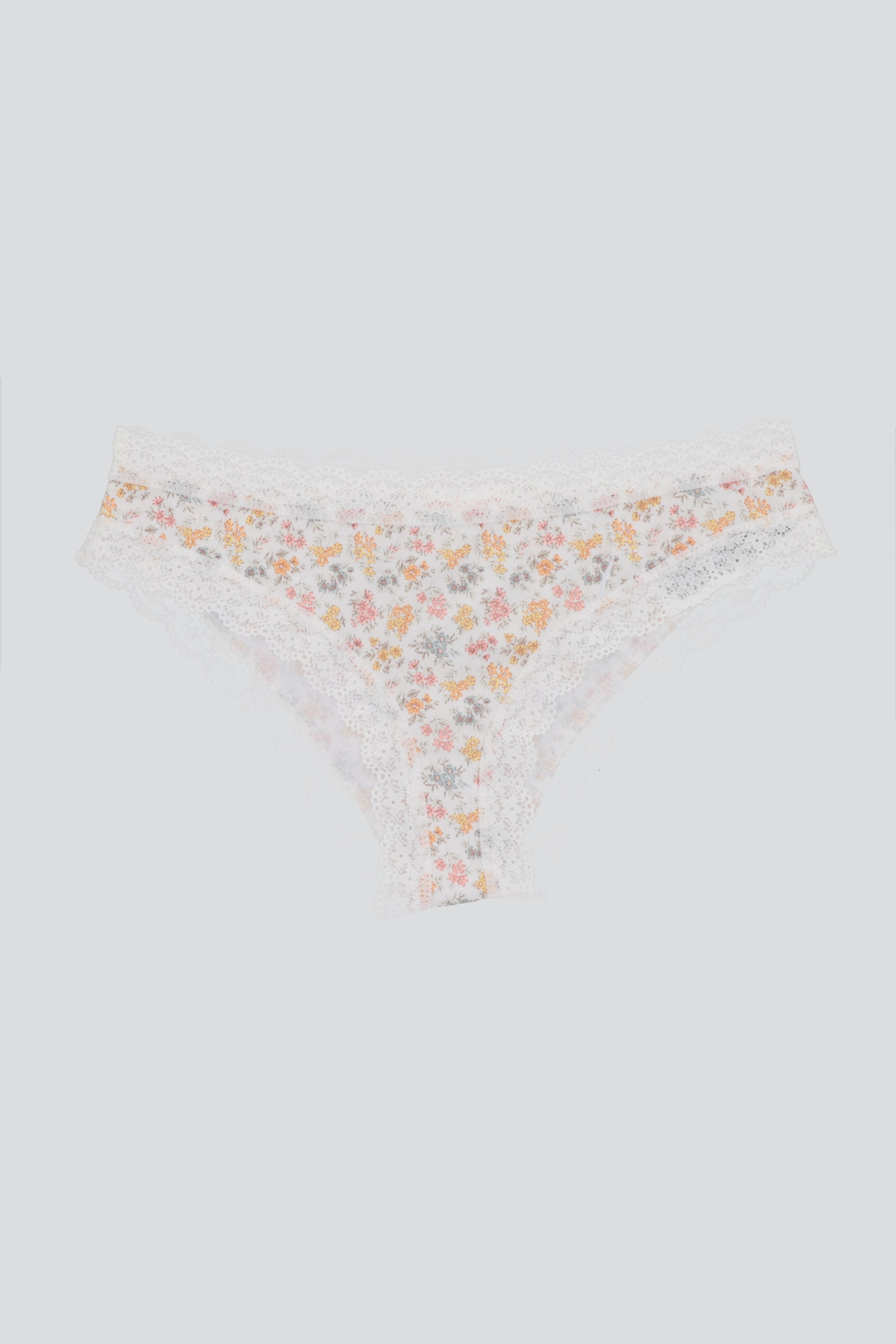Boxer flores encaje CREMA