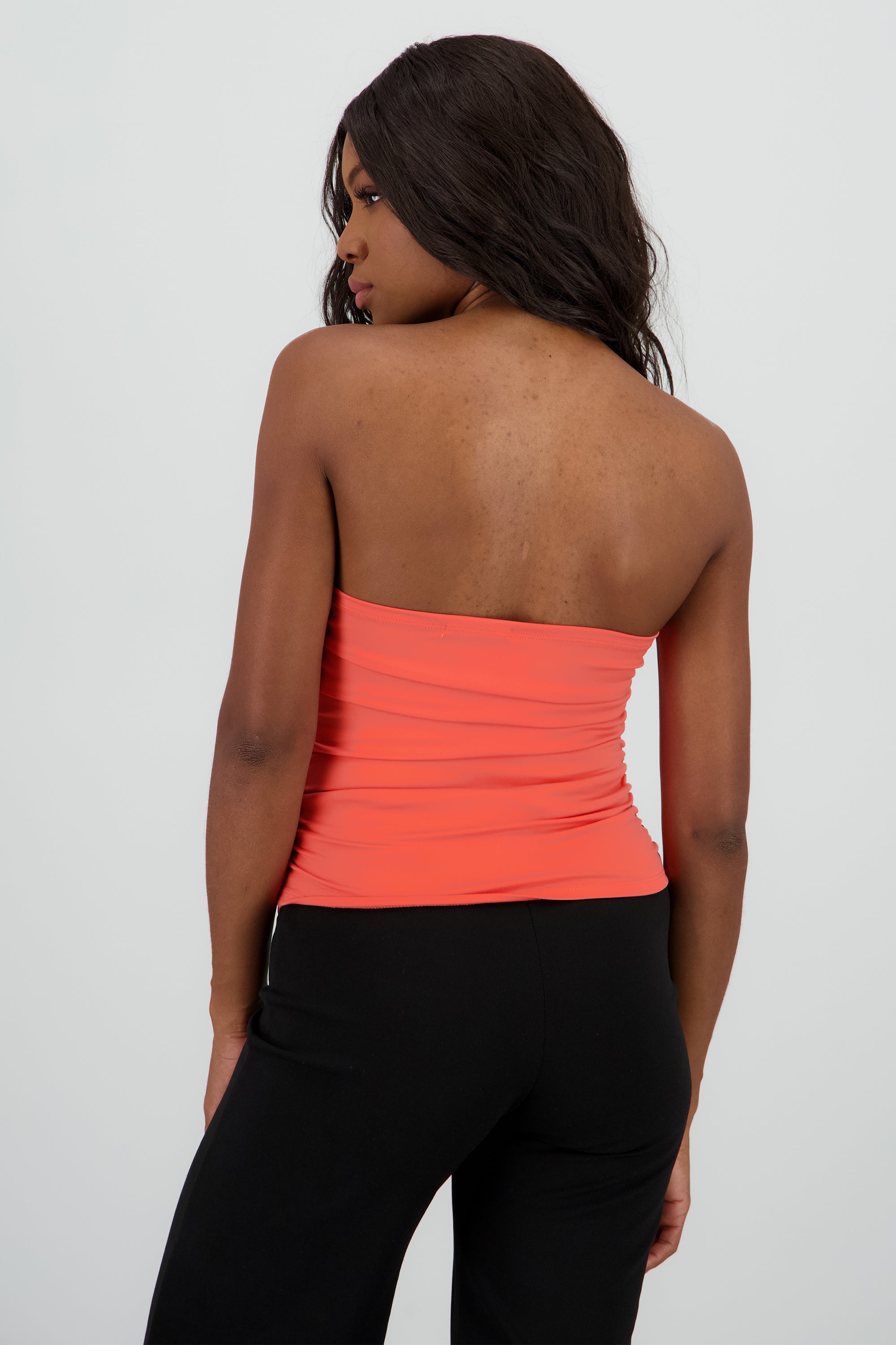 Top tubo frunce lateral CORAL