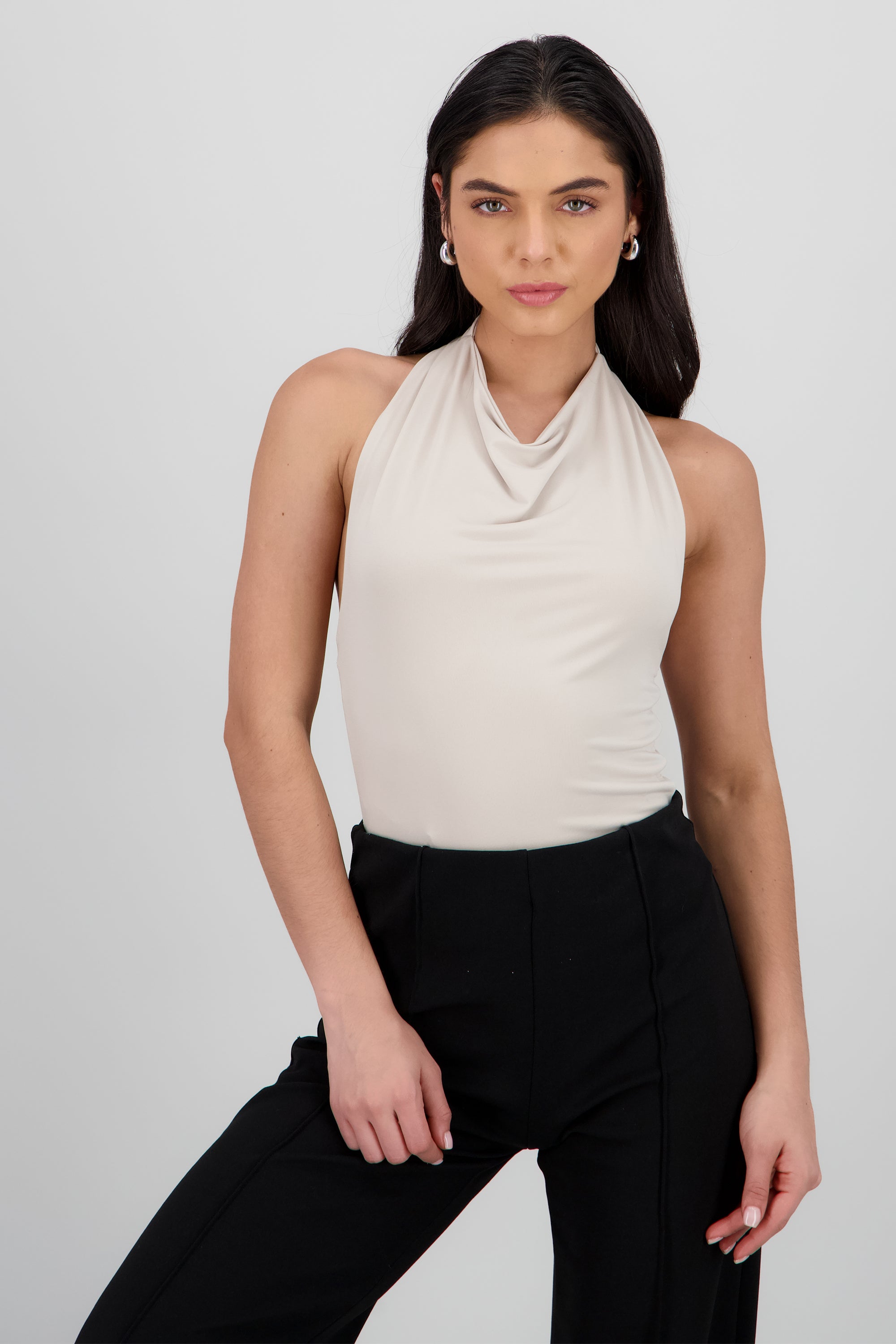 Top cuello cascada halter ARENA