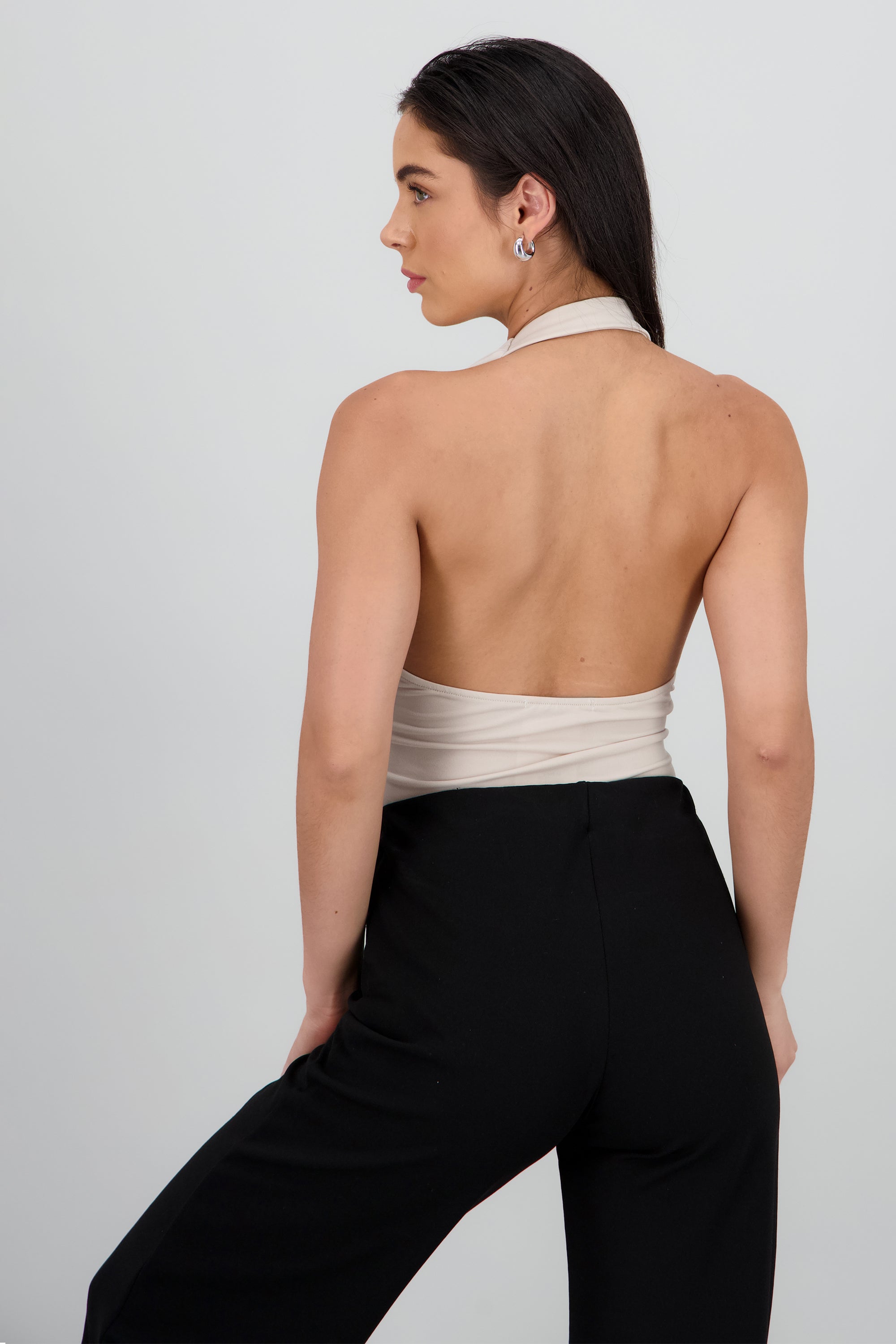 Top cuello cascada halter ARENA