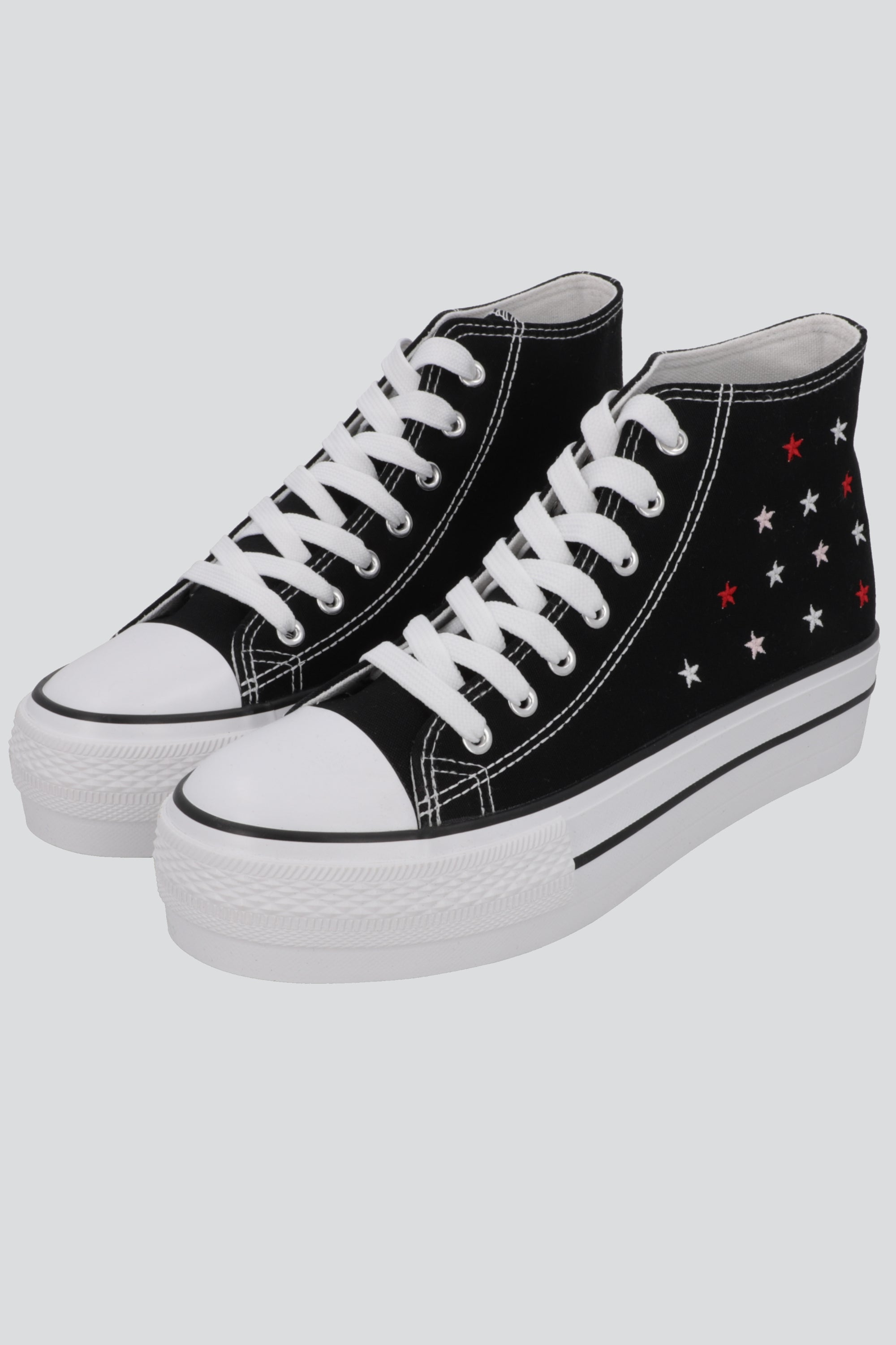Tenis canvas estrellas NEGRO
