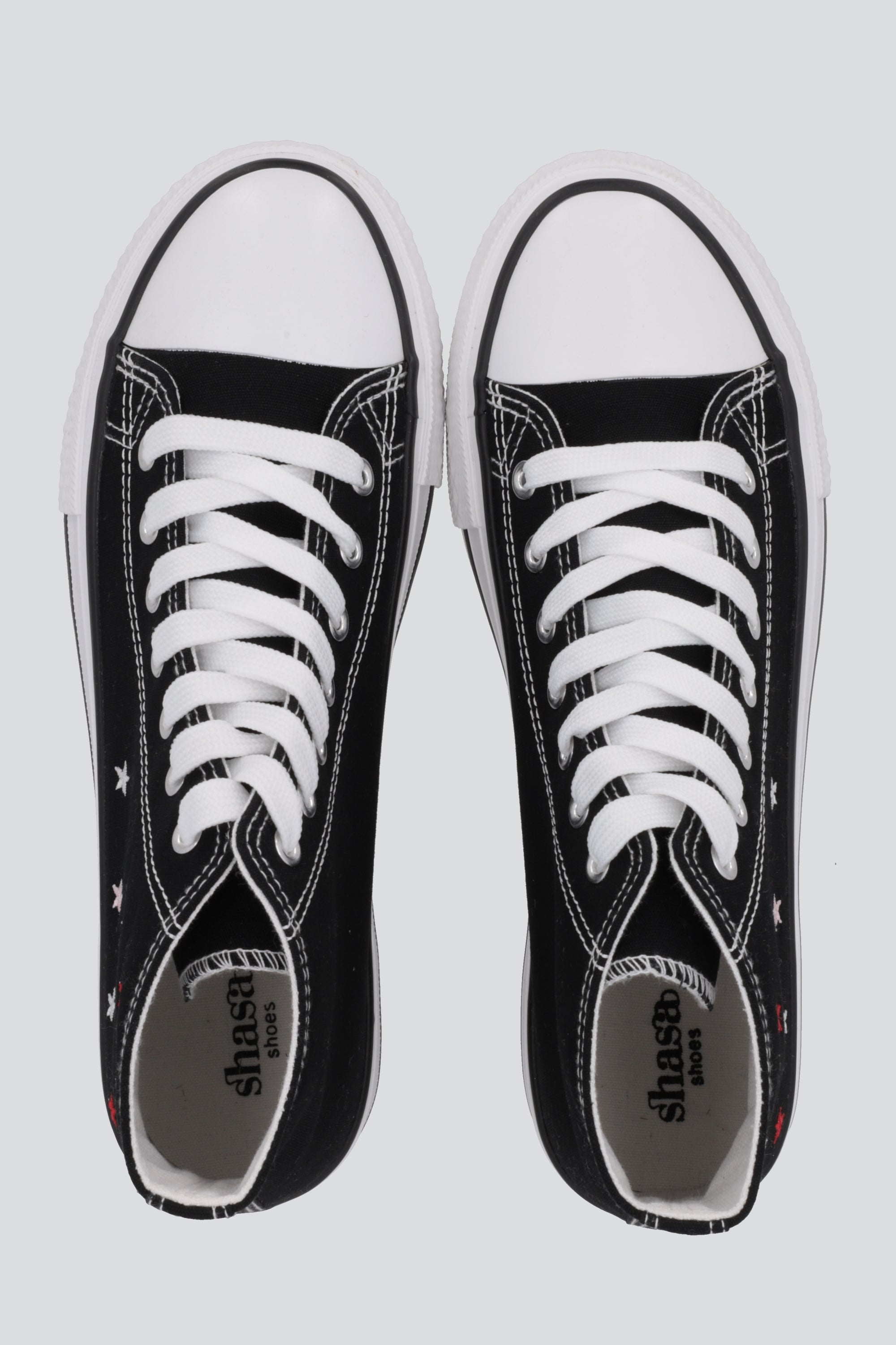 Tenis canvas estrellas NEGRO