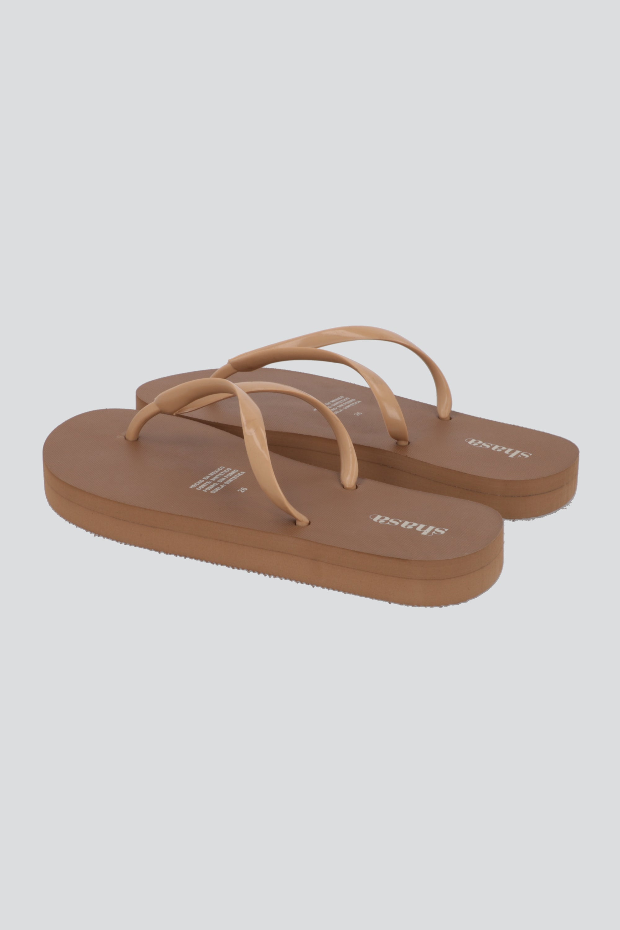 Flip flop sencilla plataforma TAUPE