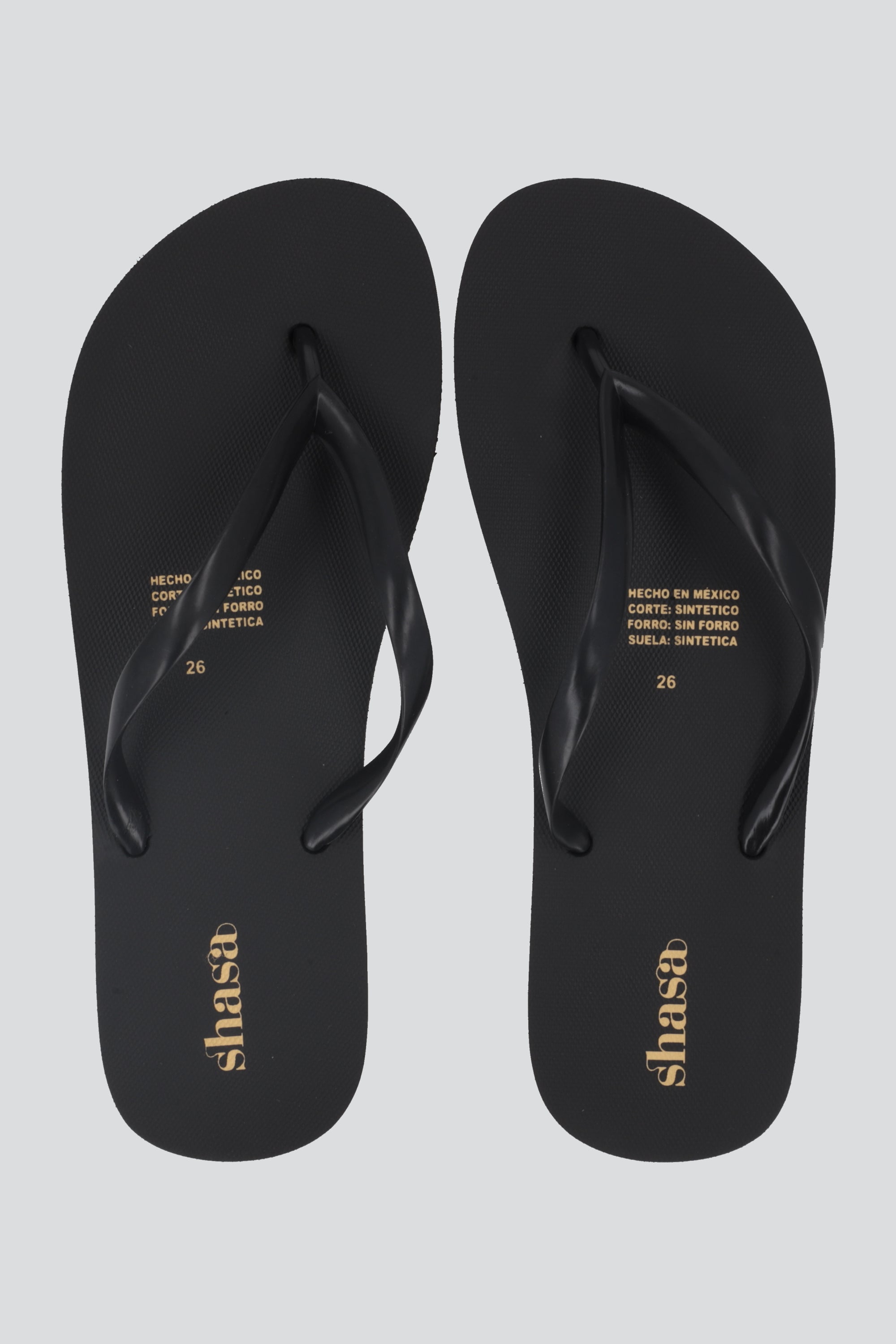 Flip flop sencilla plataforma NEGRO