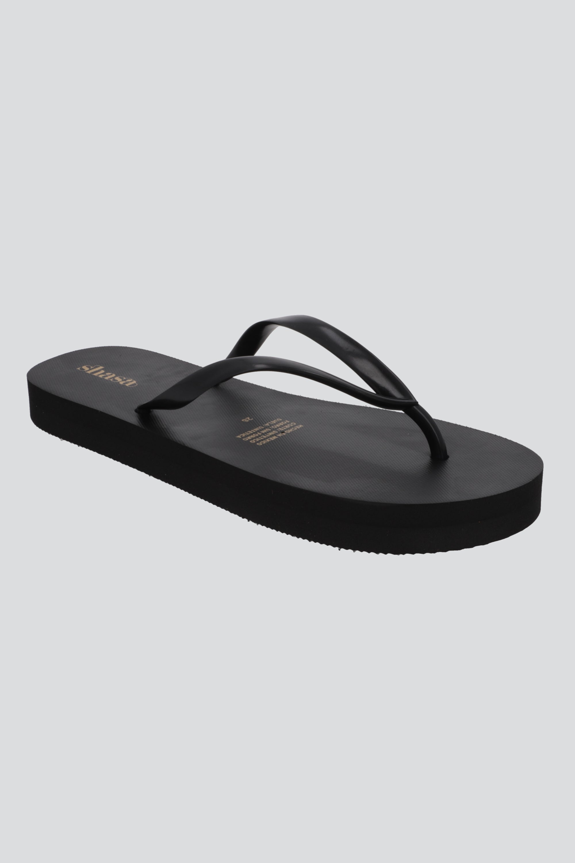 Flip flop sencilla plataforma NEGRO