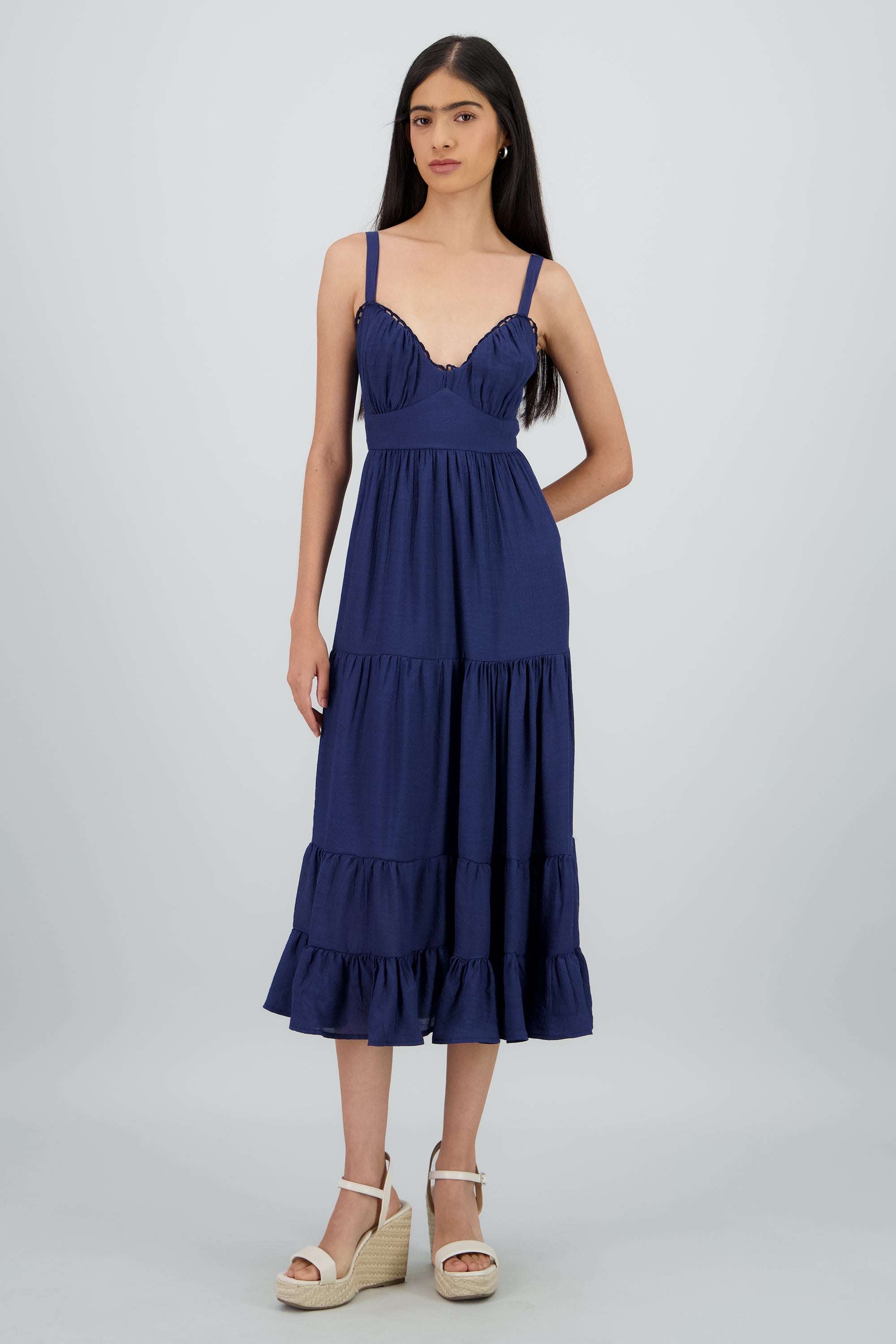 Vestido maxi detalle espalda MARINO