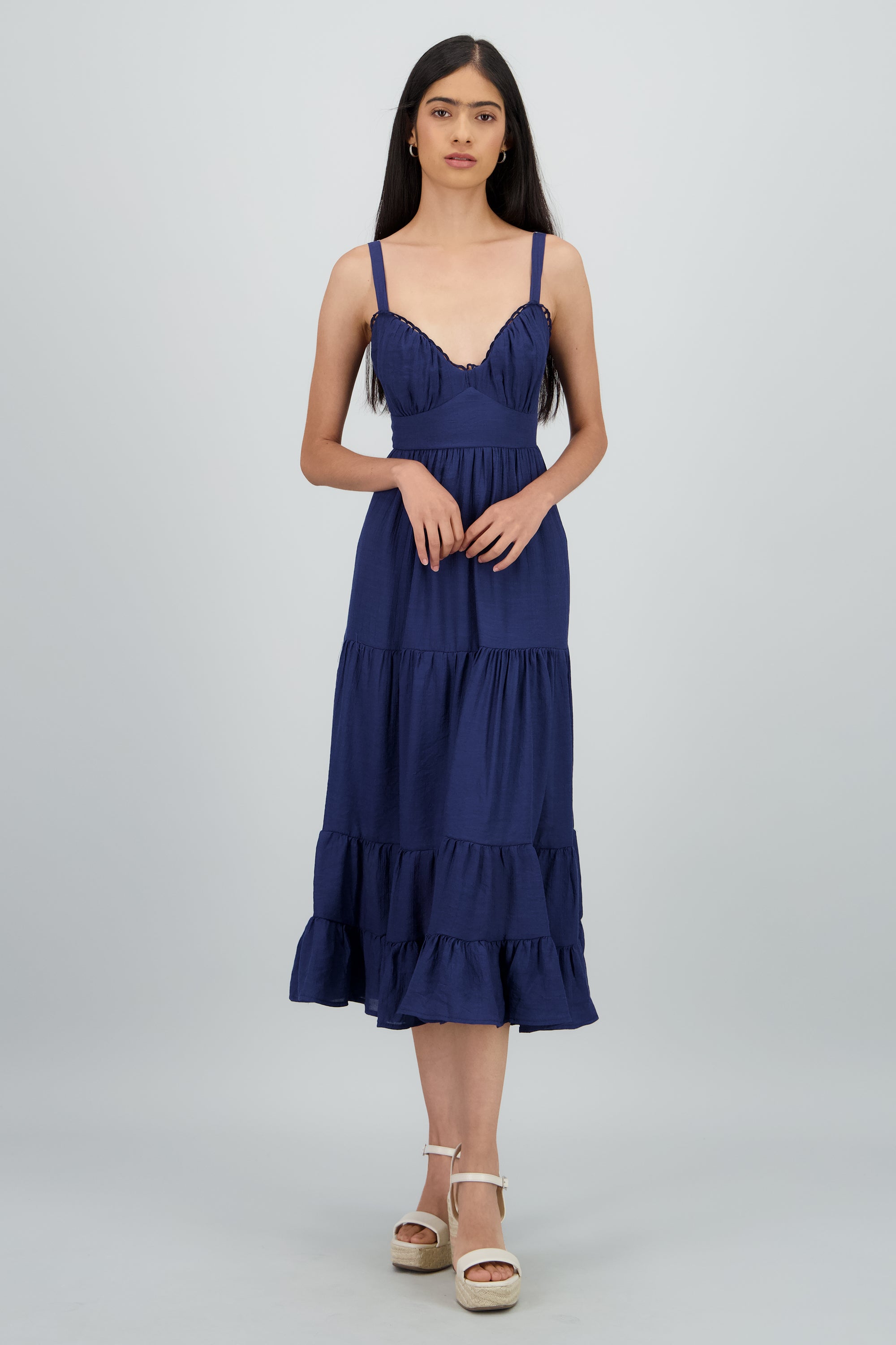 Vestido maxi detalle espalda MARINO