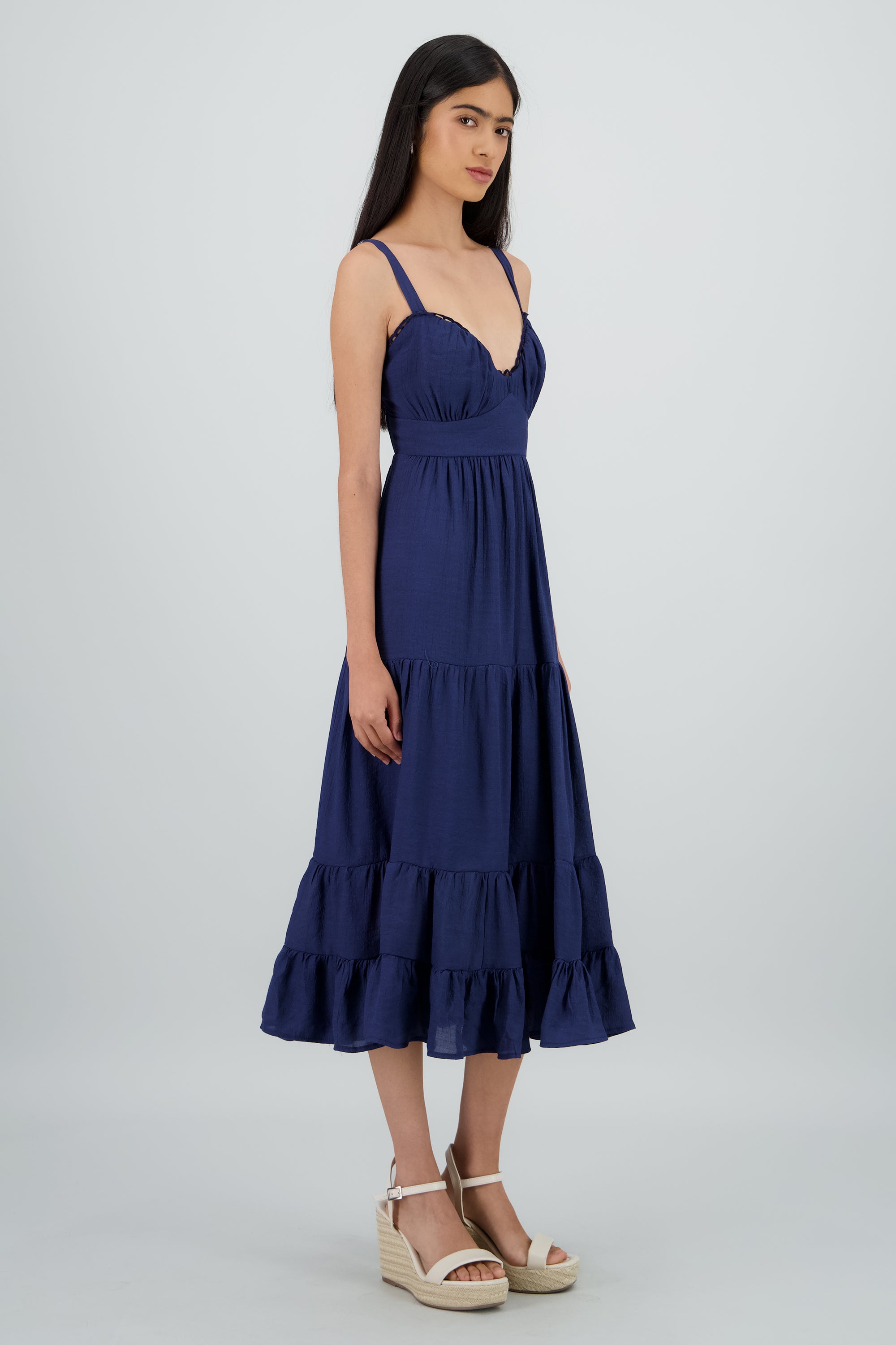 Vestido maxi detalle espalda MARINO