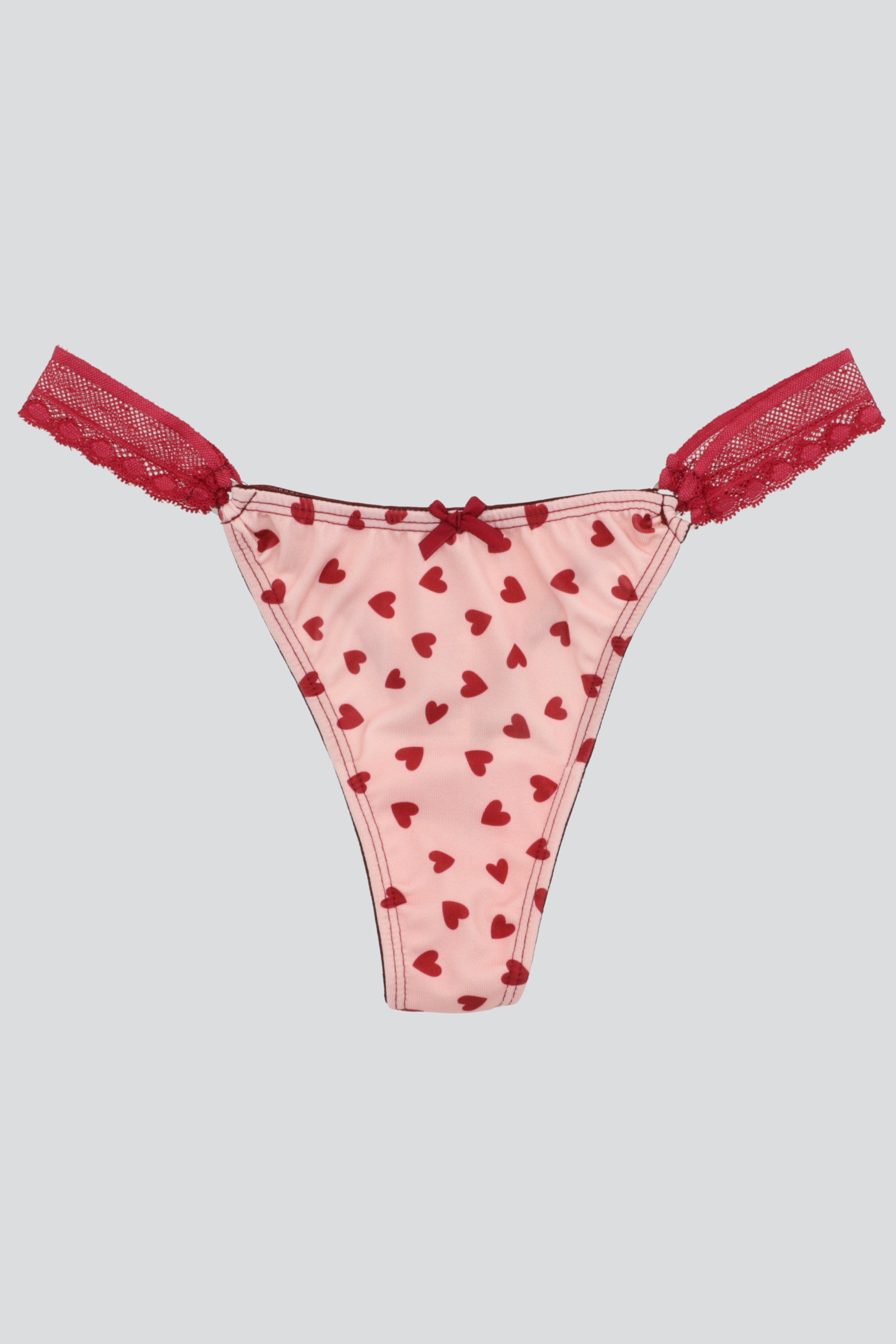Tanga detalle lateral estampado formas VINO COMBO