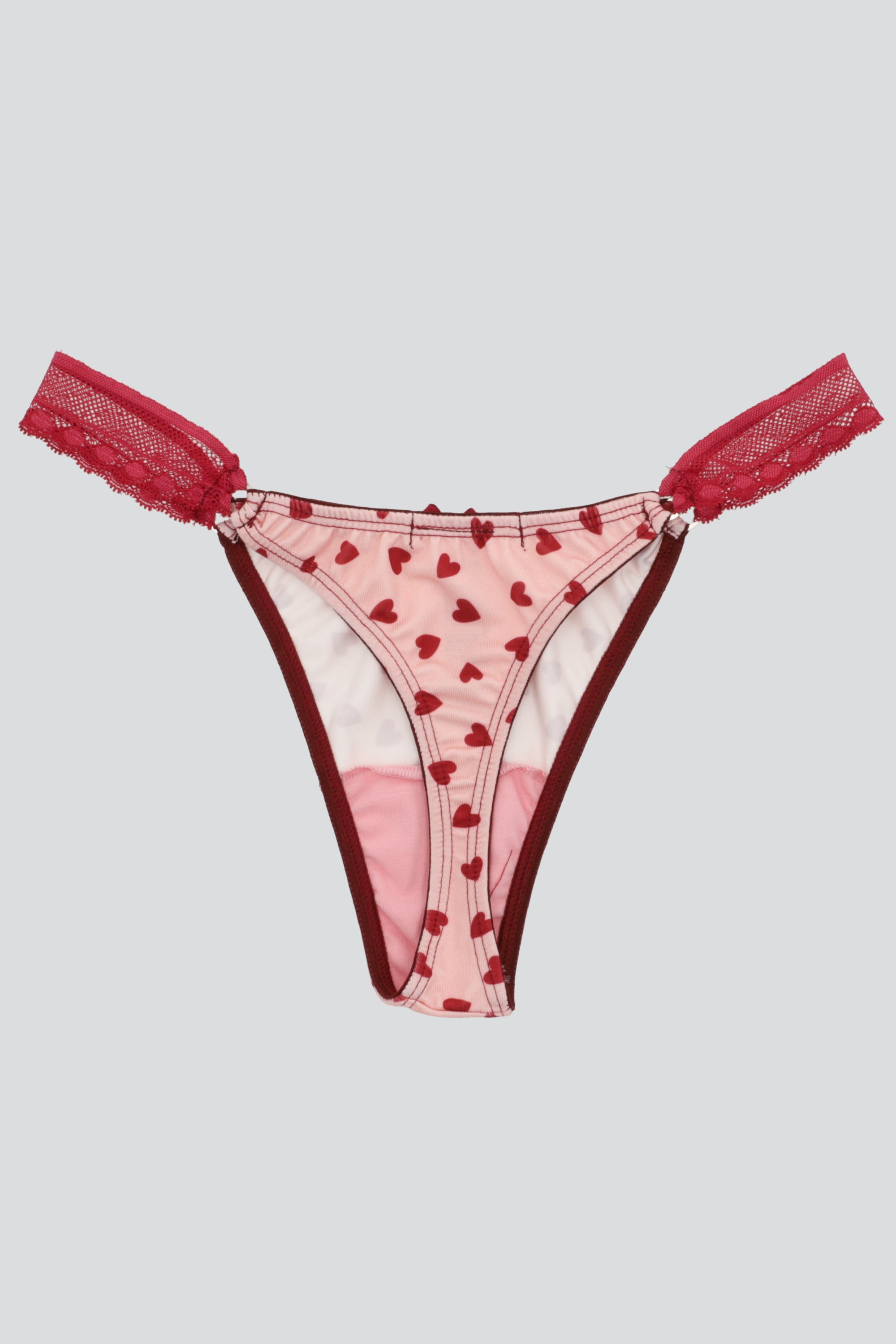 Tanga detalle lateral estampado formas VINO COMBO