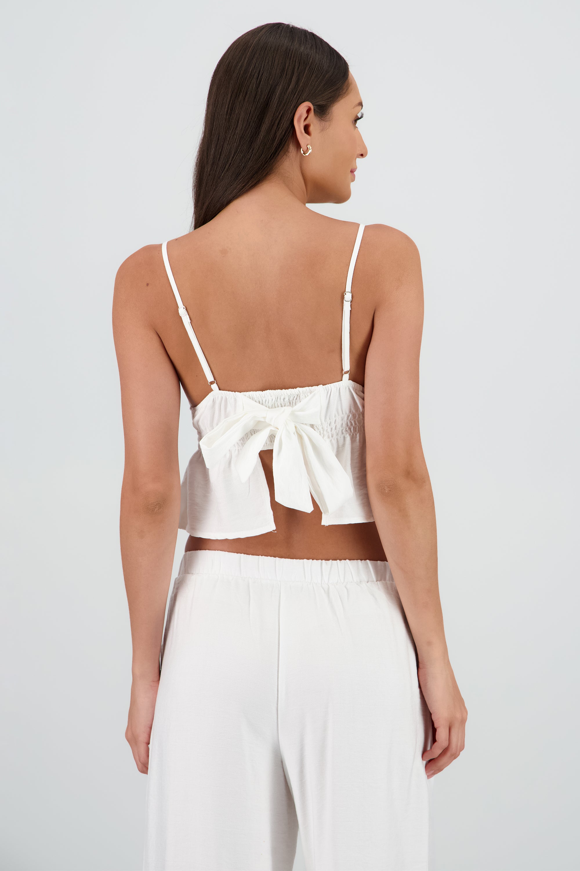 Top detalle fruncido BLANCO
