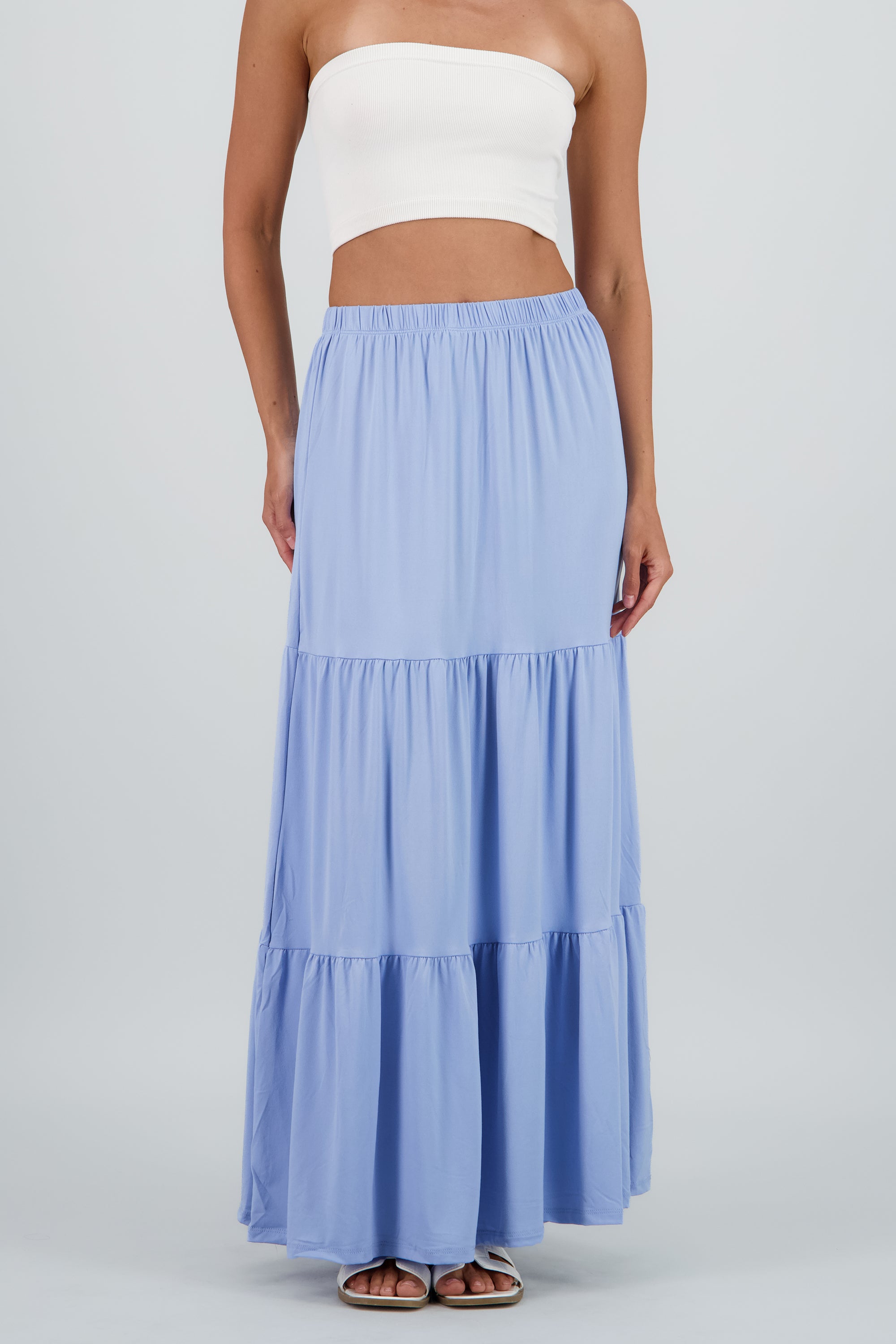 Falda maxi bloques AZUL