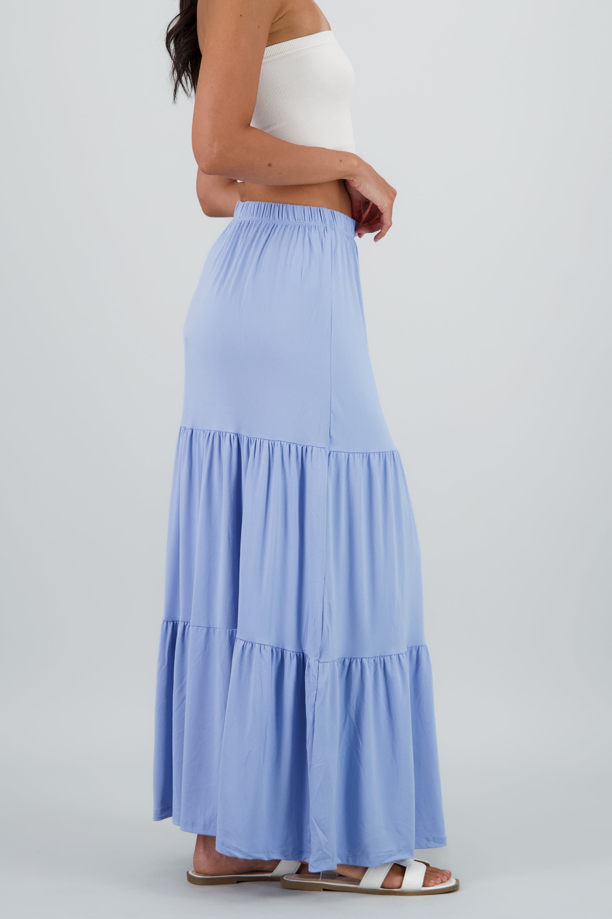 Falda maxi bloques AZUL