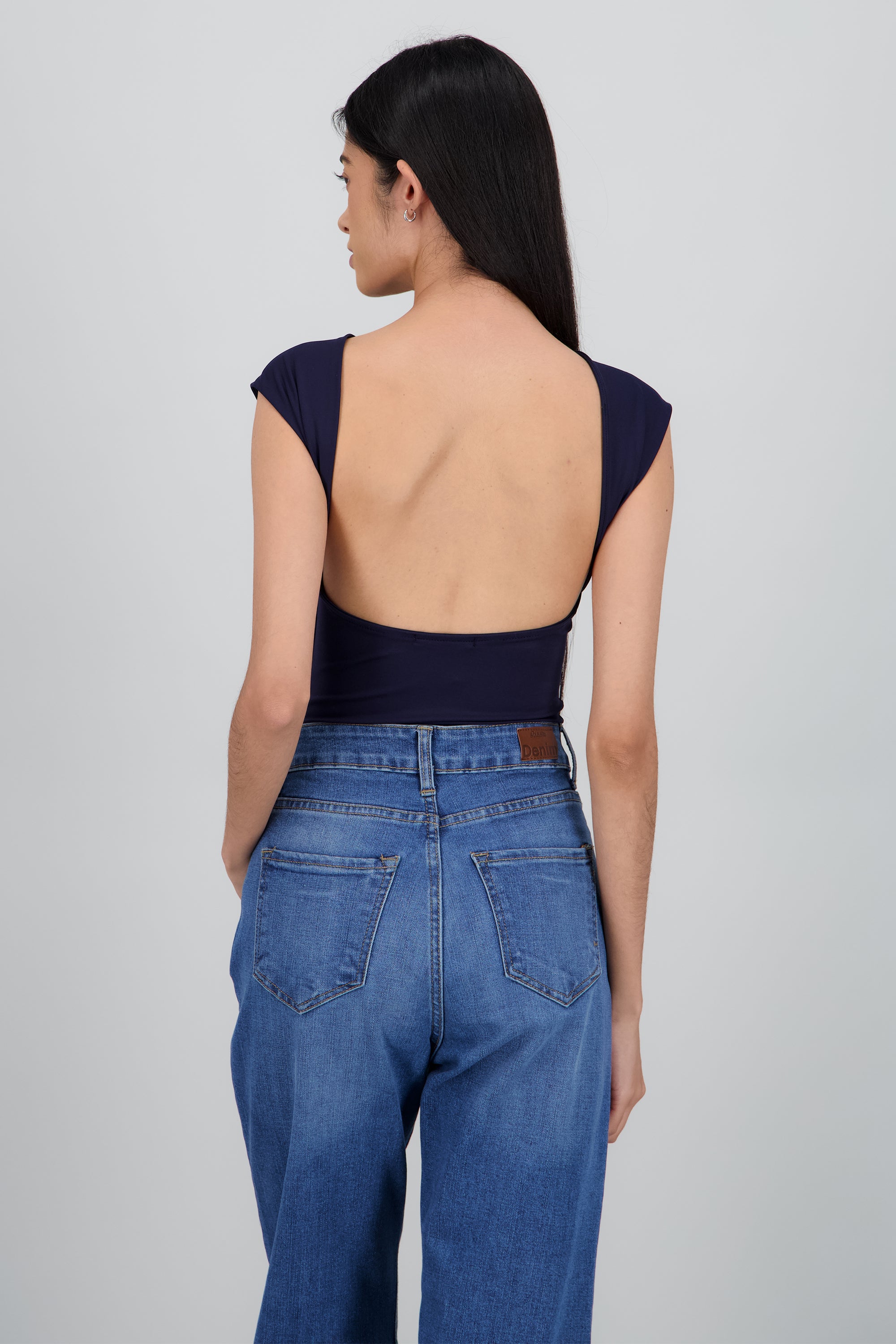 Bodysuit liso escote redondo MARINO