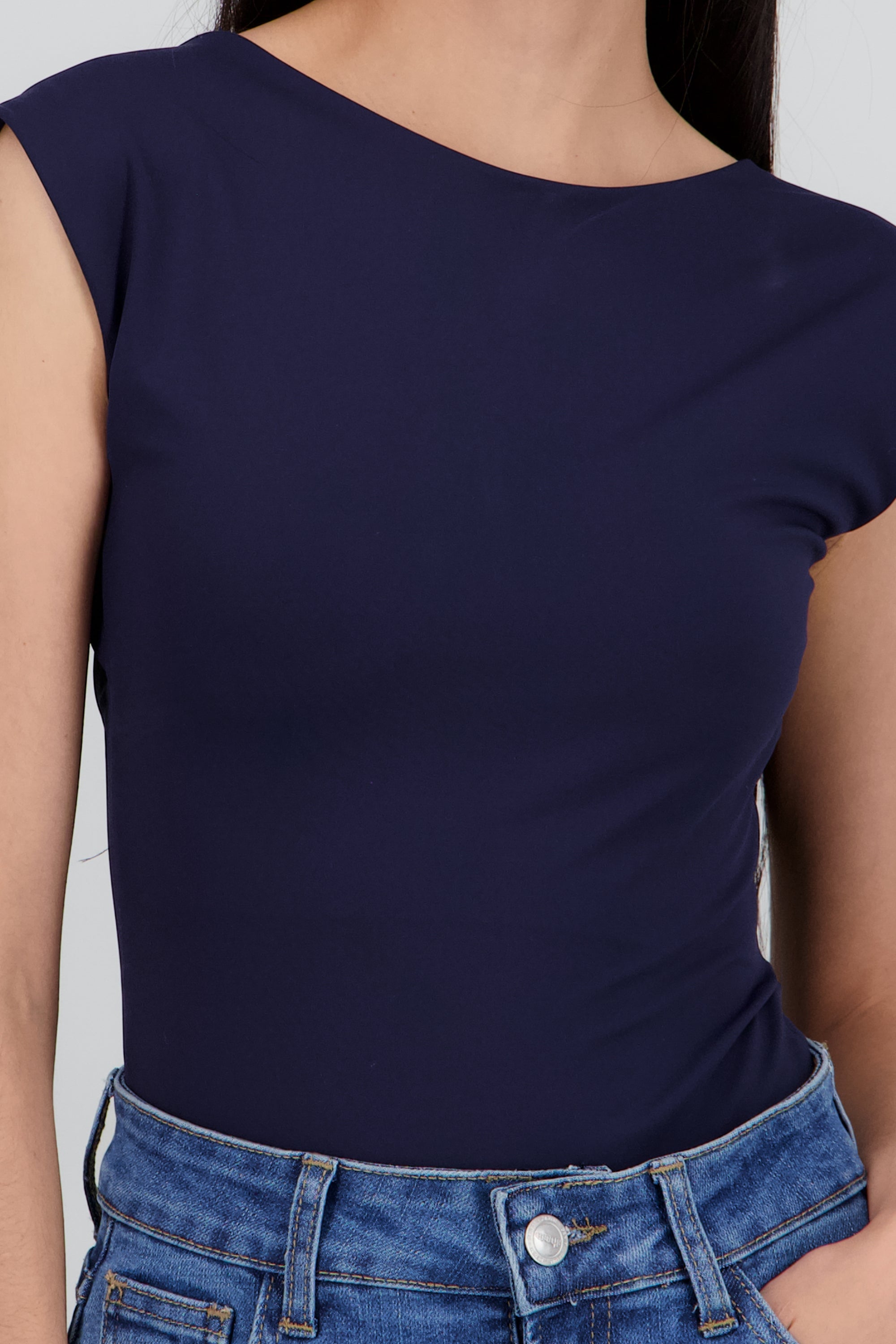 Bodysuit liso escote redondo MARINO